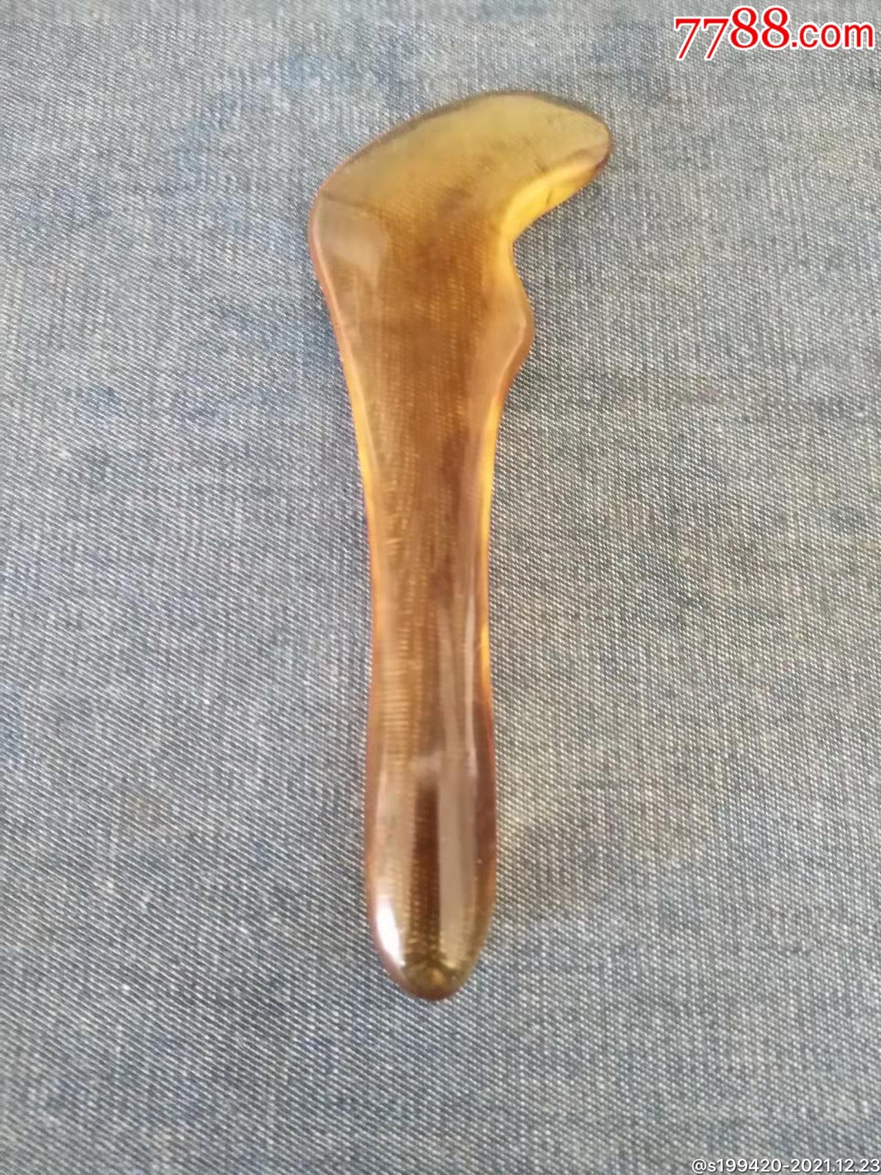 清代琥珀手把件全品保真