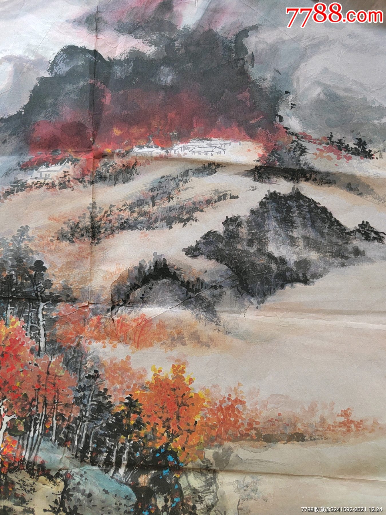 枫林_山水国画原作_第2张_7788画册网