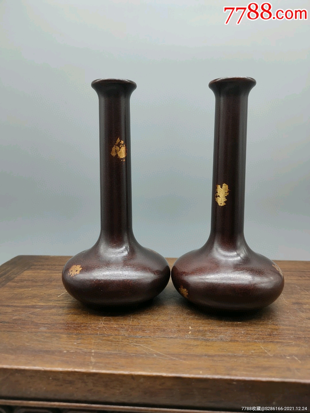 铜扁花瓶不议价