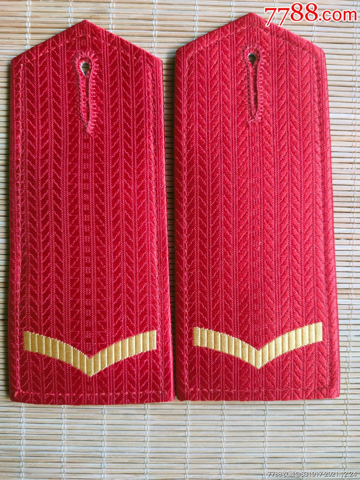 作废的八七武井列兵软肩((508厂01年3号))-老肩章/领章/领花-7788