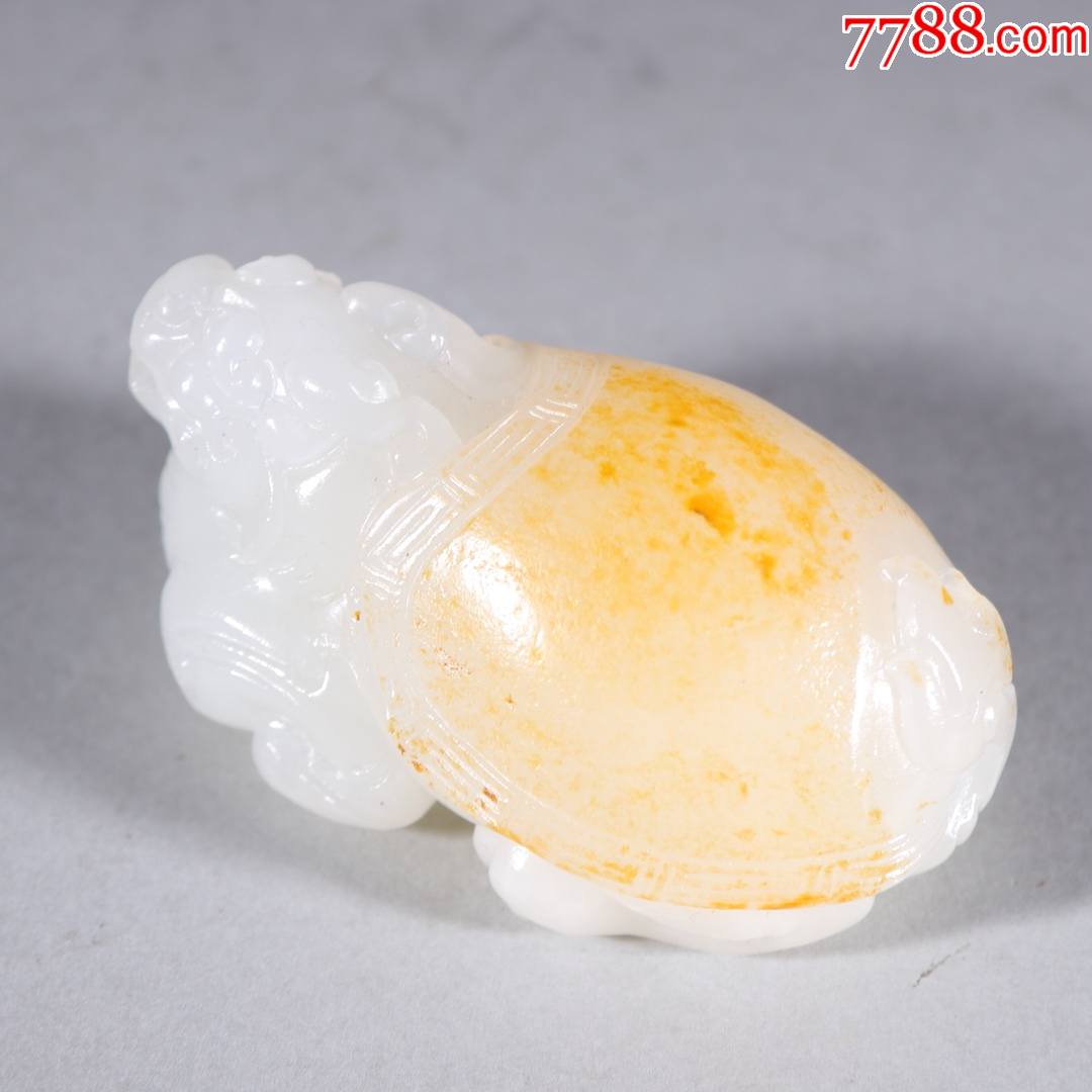 和田玉籽料龙龟把件