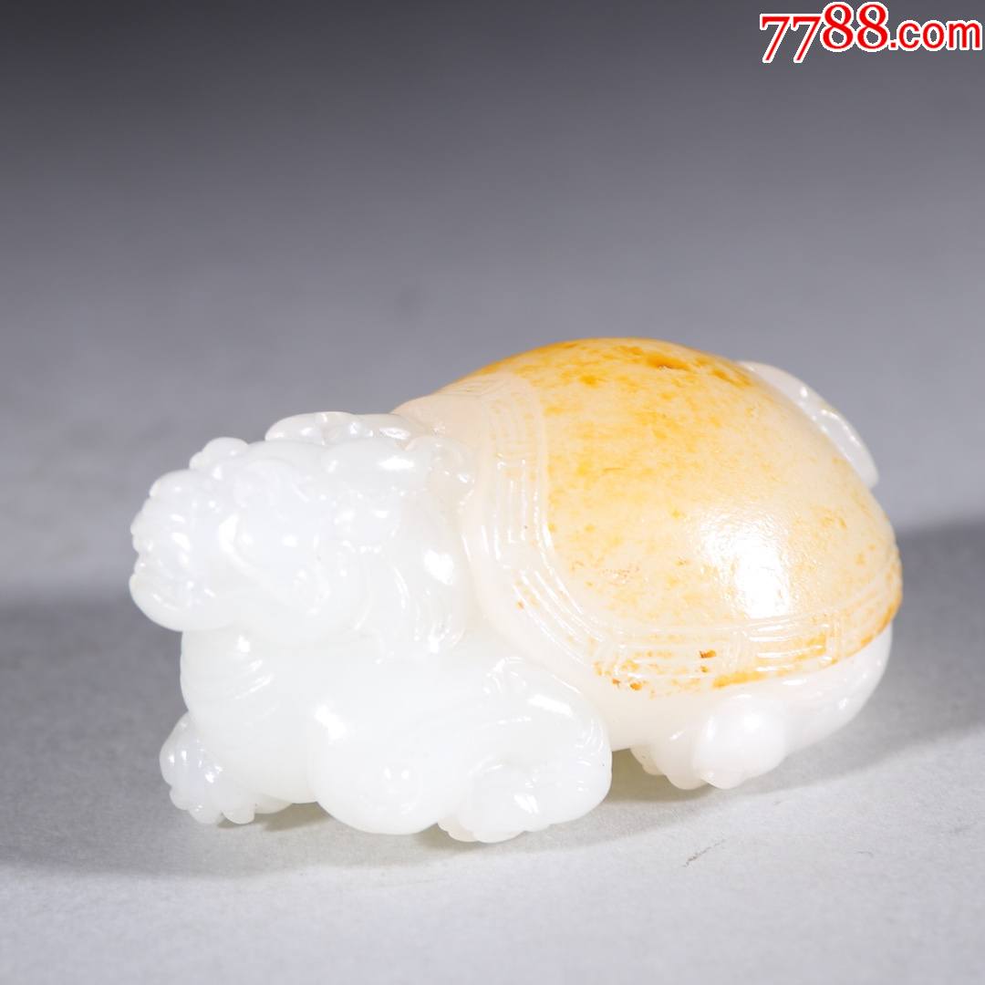 和田玉籽料龙龟把件