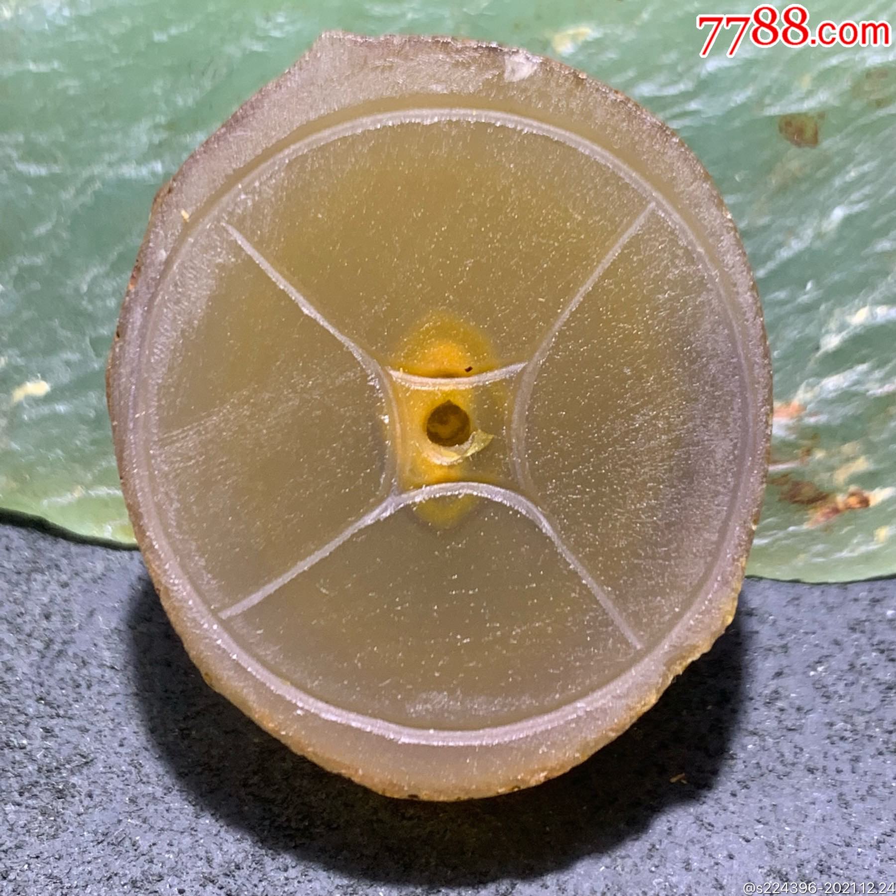 精美原皮蒙料战国红玛瑙高润度金沙料雕刻香插一个!_玛瑙_作品图片_收藏价格_7788纸艺