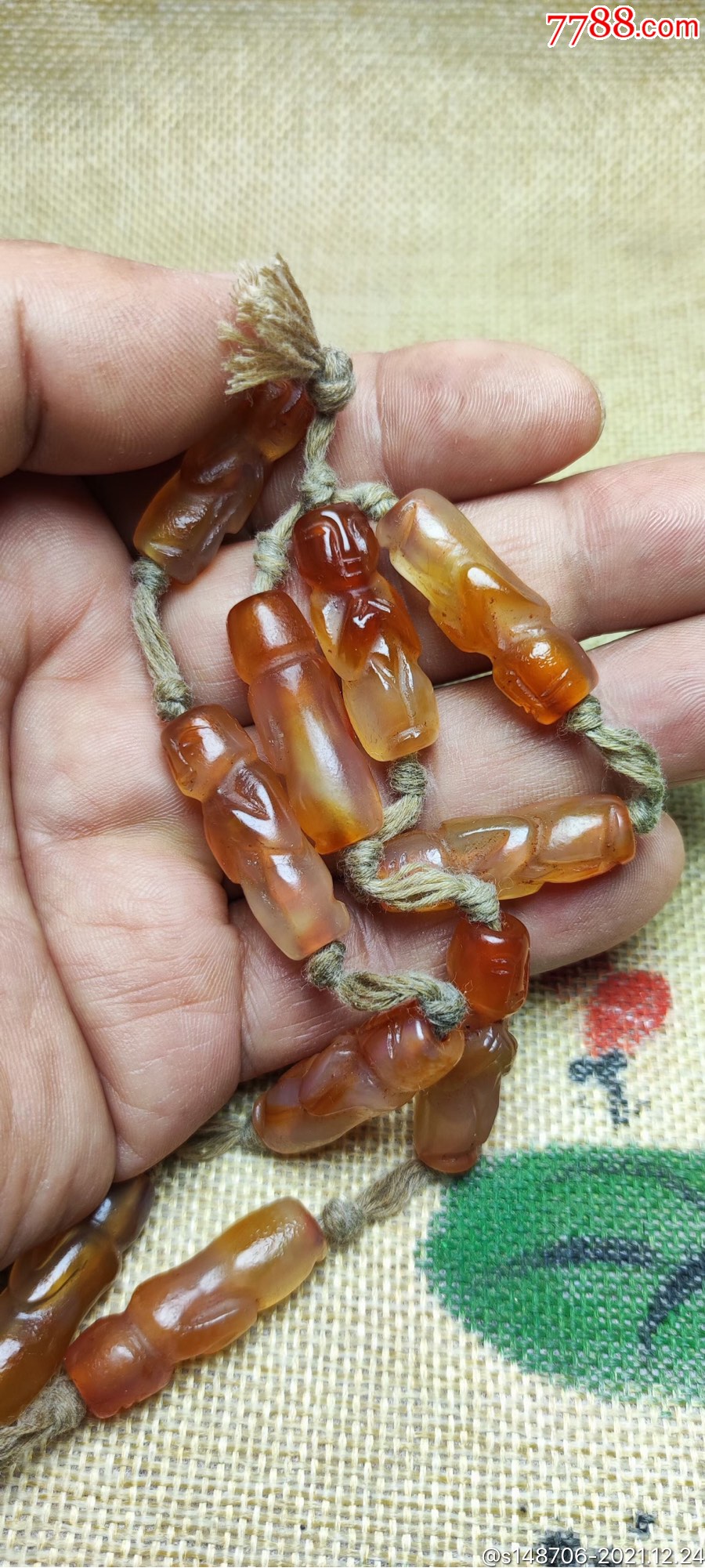 旧藏西亚红玛瑙贵人珠串