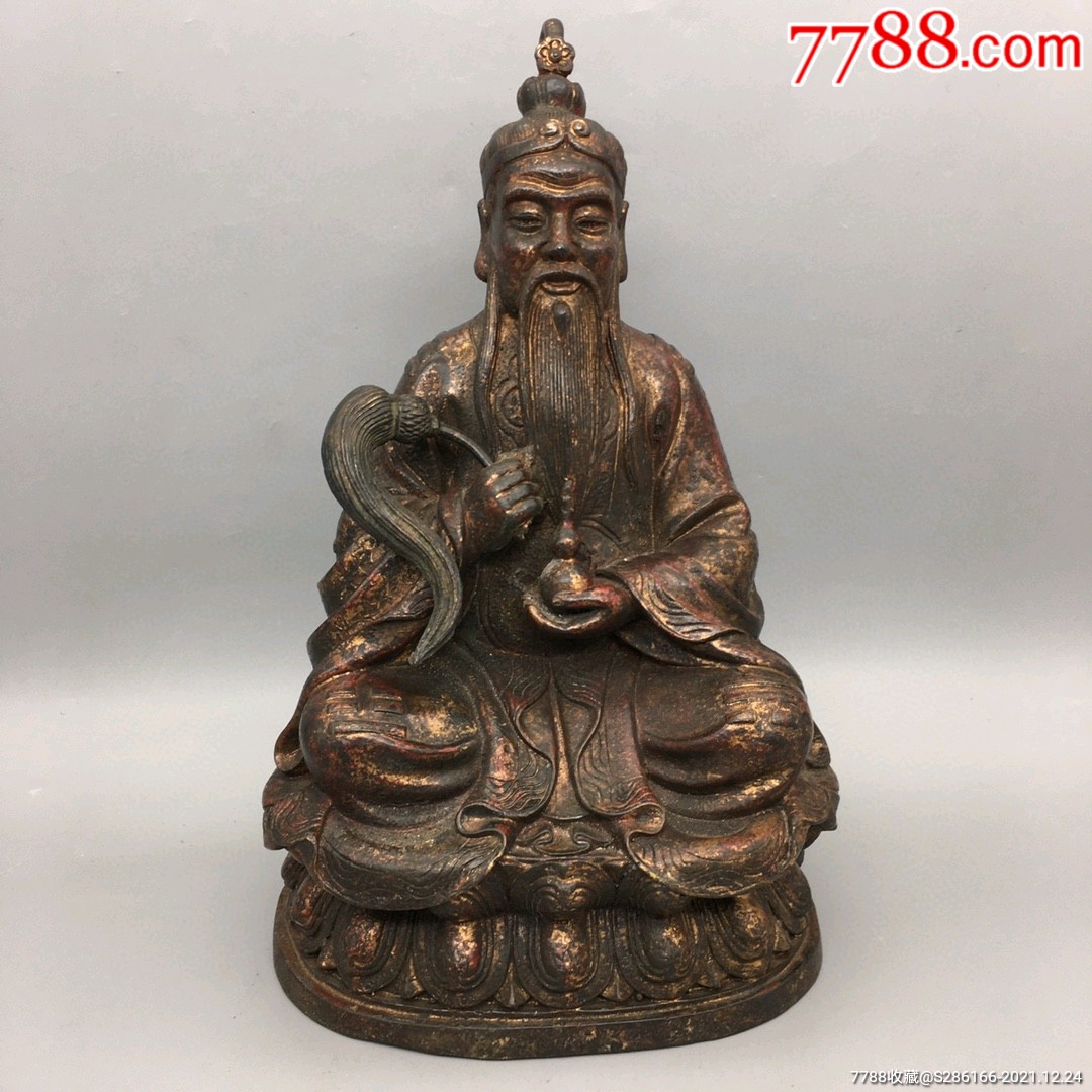 铜太上老君摆件.不议价-铜像/铜佛像-7788烟酒茶牌