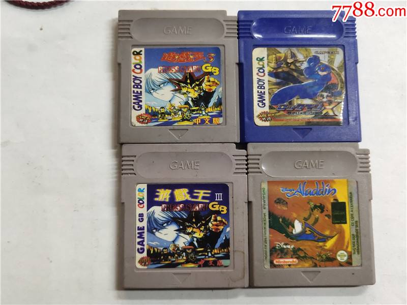 gameboy游戏卡带4个合售