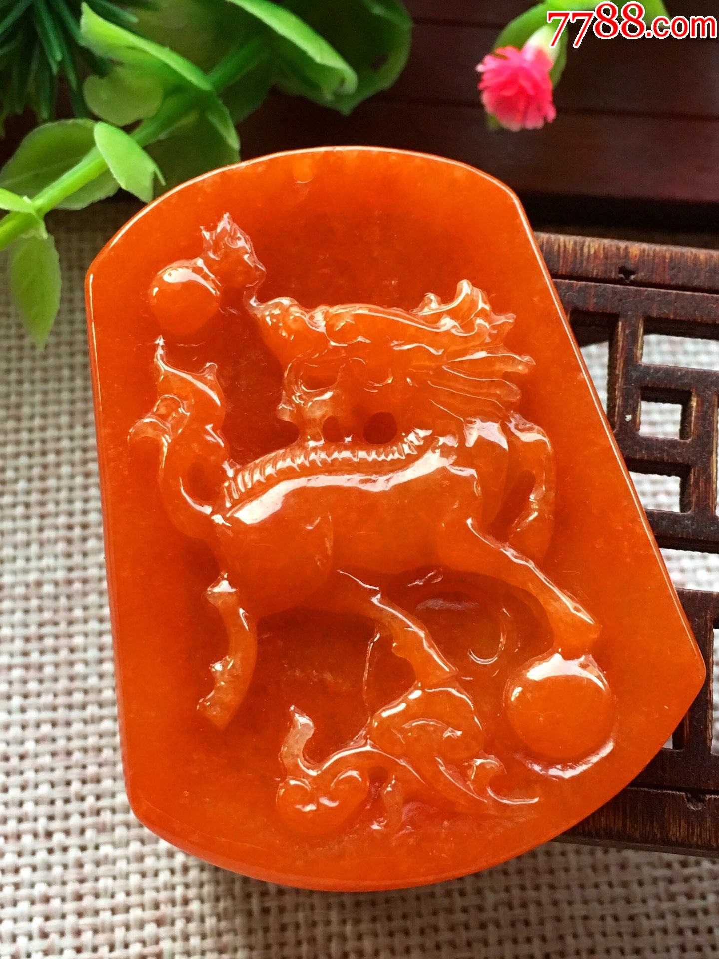 红翡麒麟牌a91s10f_翡翠/缅甸玉_第4张_7788陶器收藏