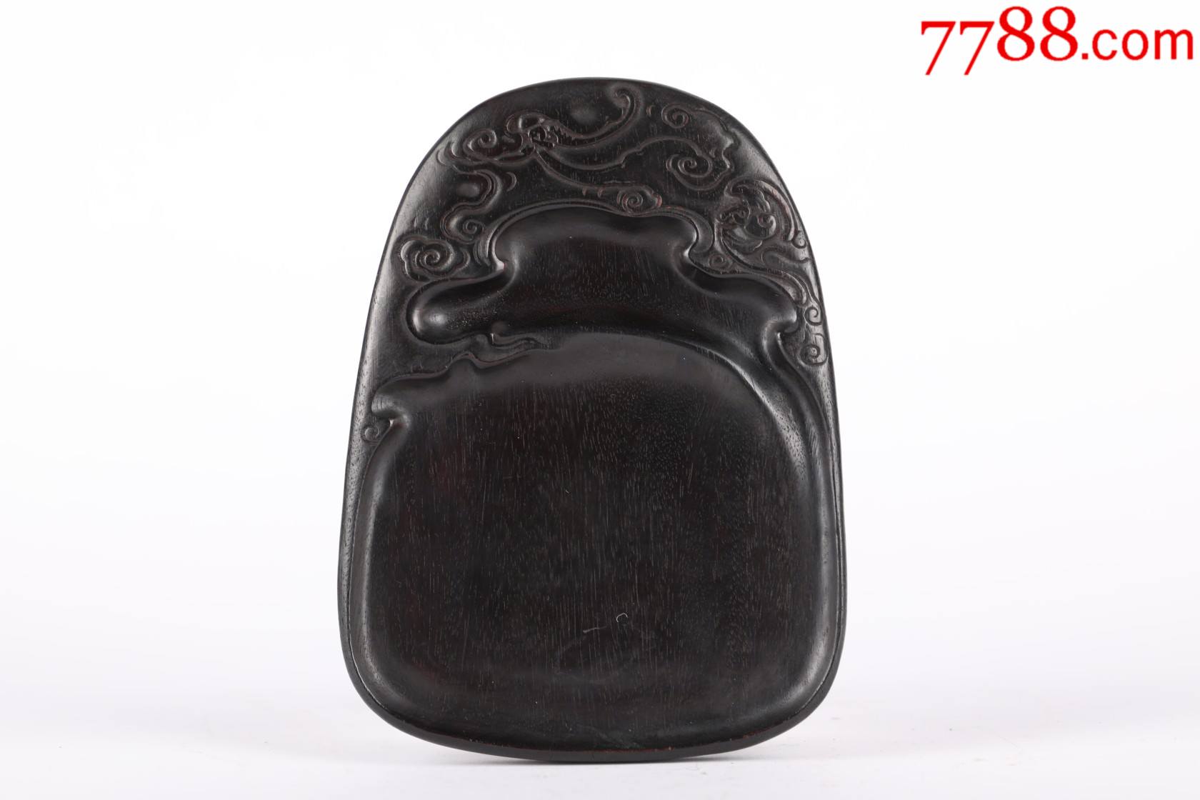 紫檀木云纹蝙蝠砚台