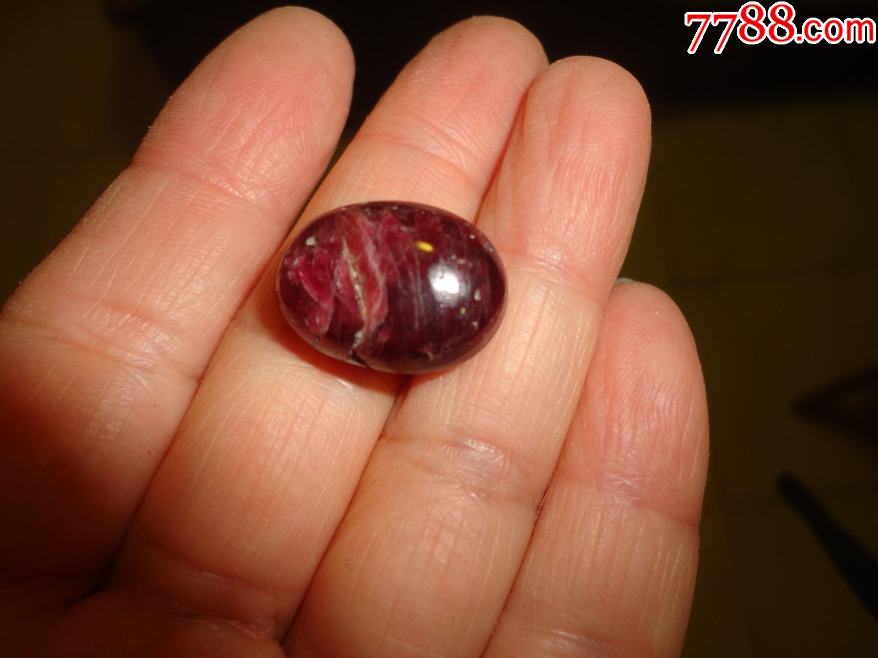 清代大个红碧玺宝石镶嵌件-价格:299元-se84538175-碧玺/电气石-零售