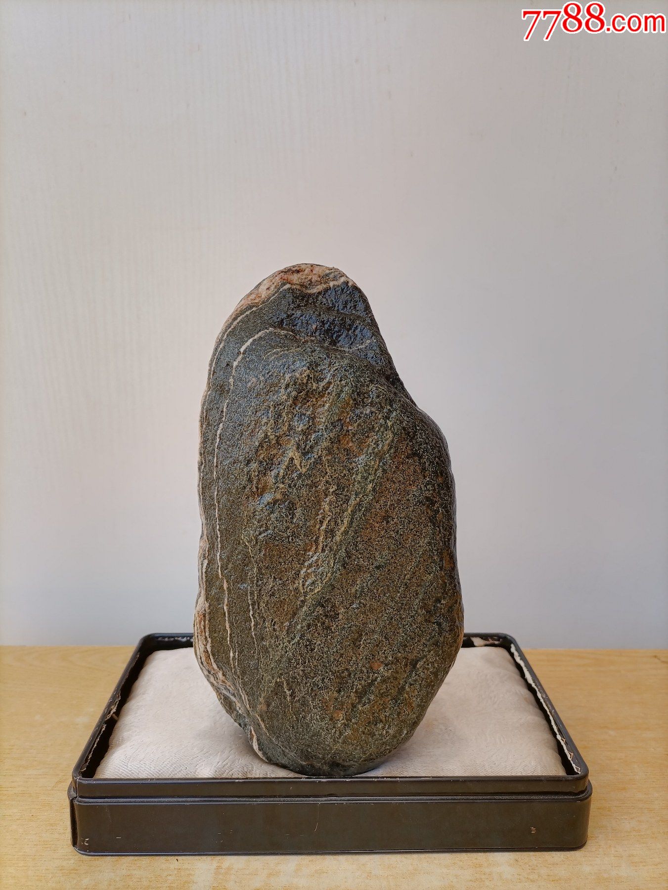 新进太行原石2865山高人为峰画面雄伟石型完整干湿均美