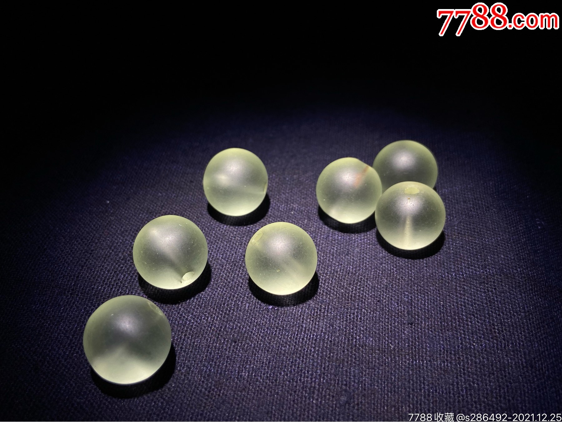 清代官造高密度老琉璃珠