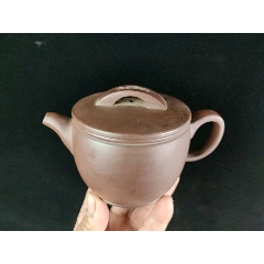  strong>老紫砂壶一把荆山壶隐款旧藏老紫砂壶手工制作名人制作原矿