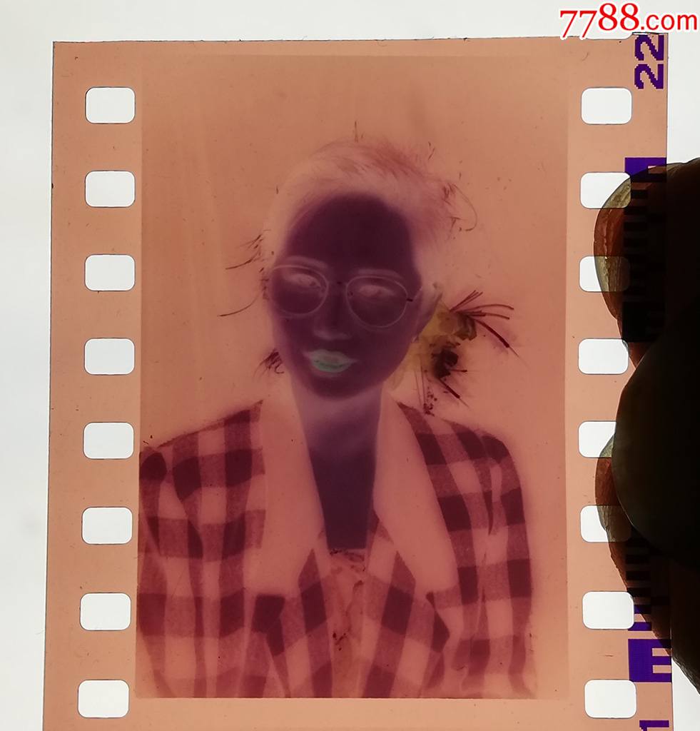 八十年代姑娘艺术照08135彩色老底片