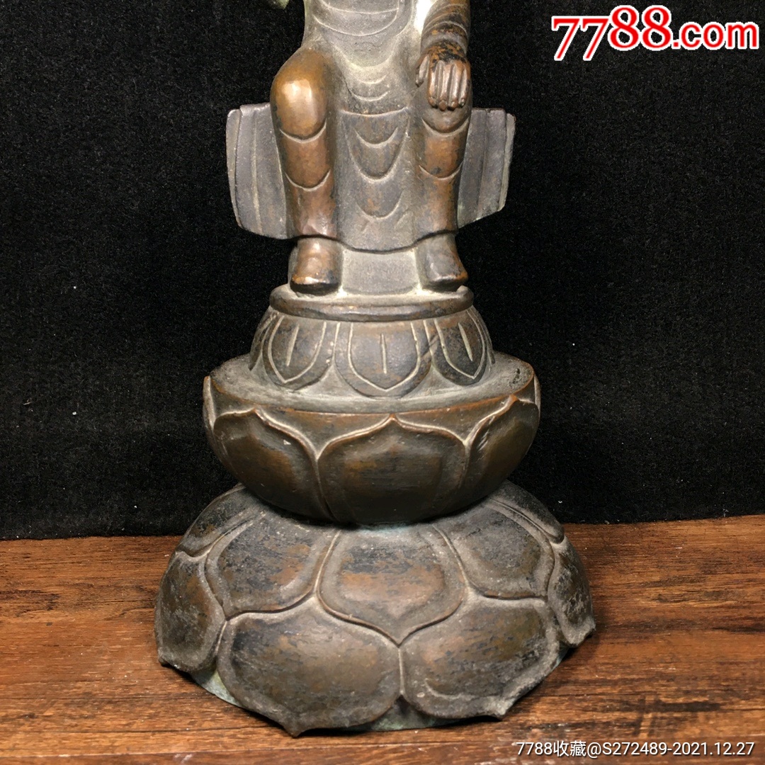 纯铜老佛像北魏佛一尊摆件不议价