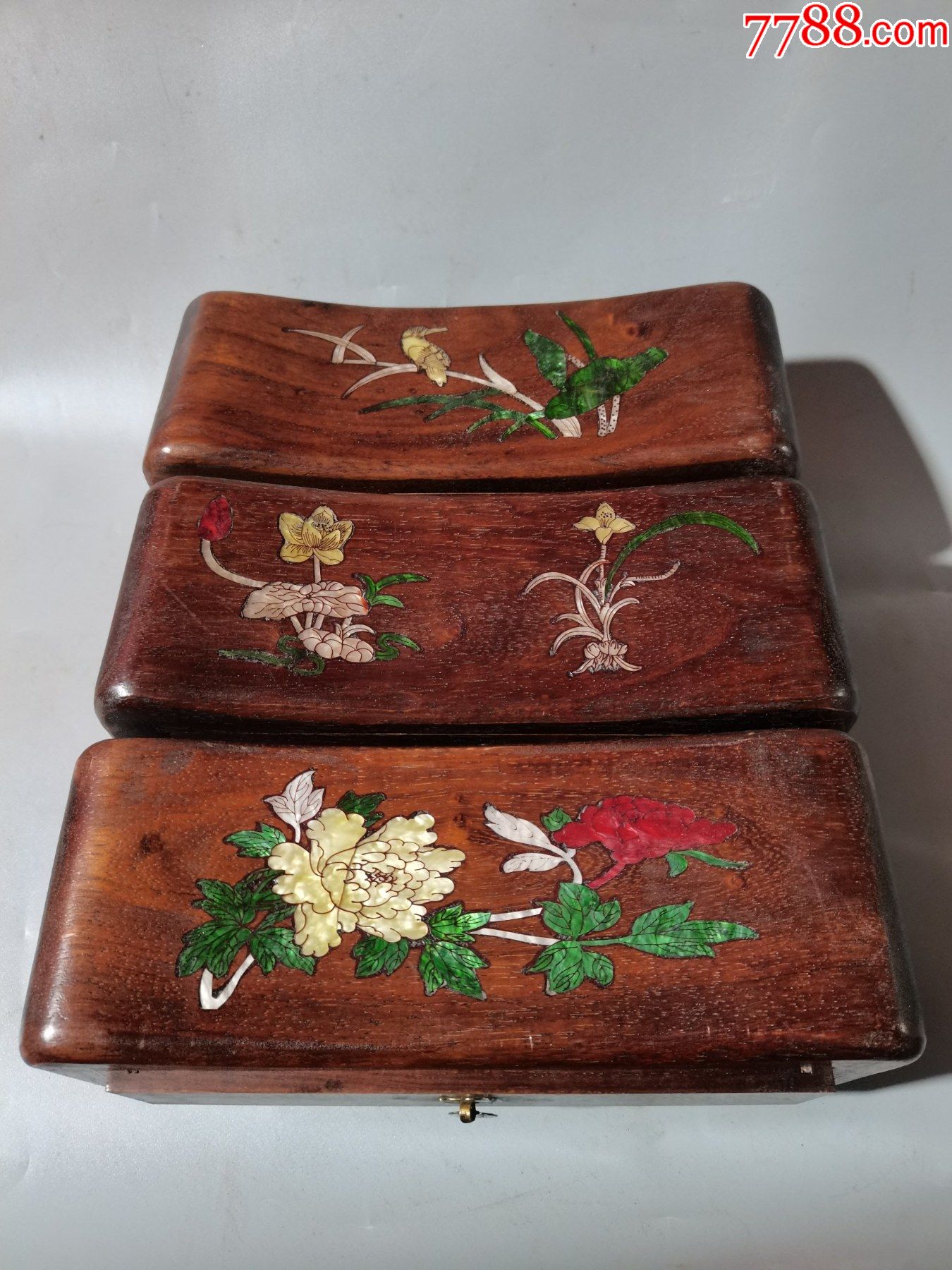 沉香串花梨木机关盒子装a91s6f