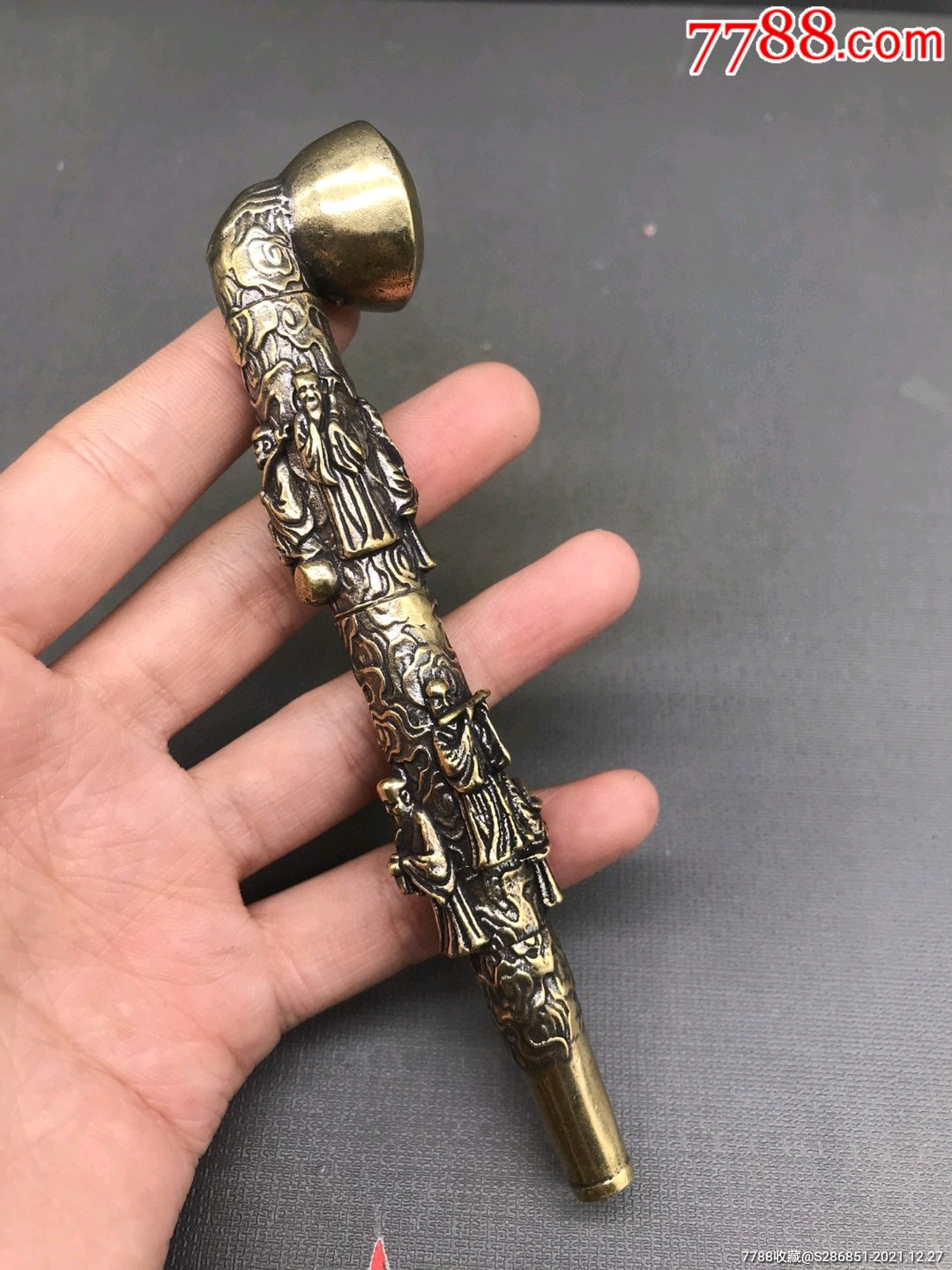 铜八仙烟斗,不议价_价格50元_第1张_7788收藏__收藏热线