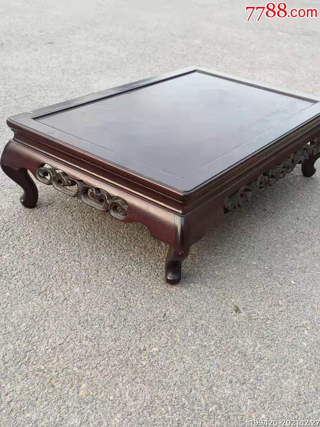 八十年代花梨木茶桌做工精致非常精美保存完好