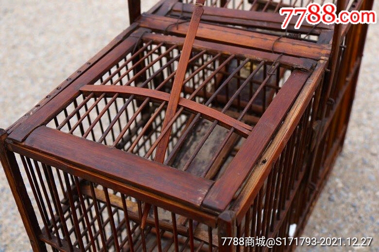 民国捕鸟笼笼顶部双面机关