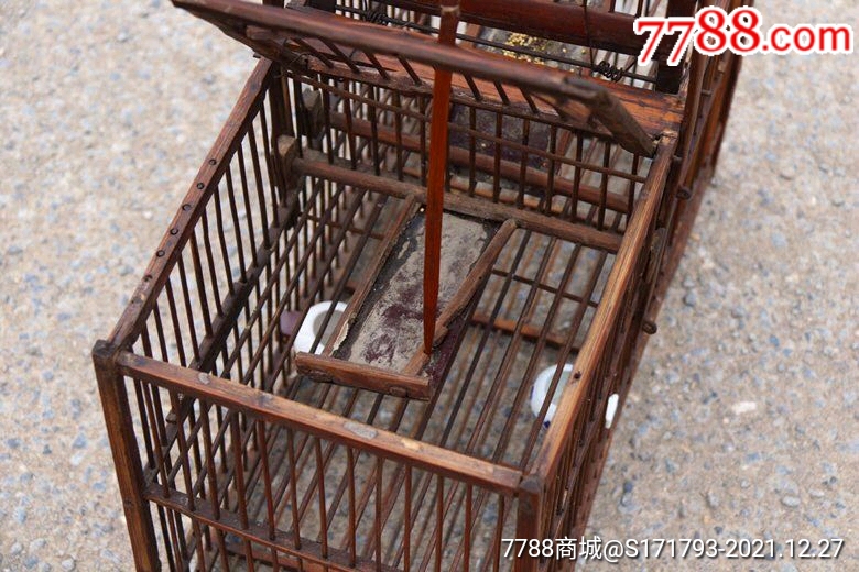 民国捕鸟笼笼顶部双面机关