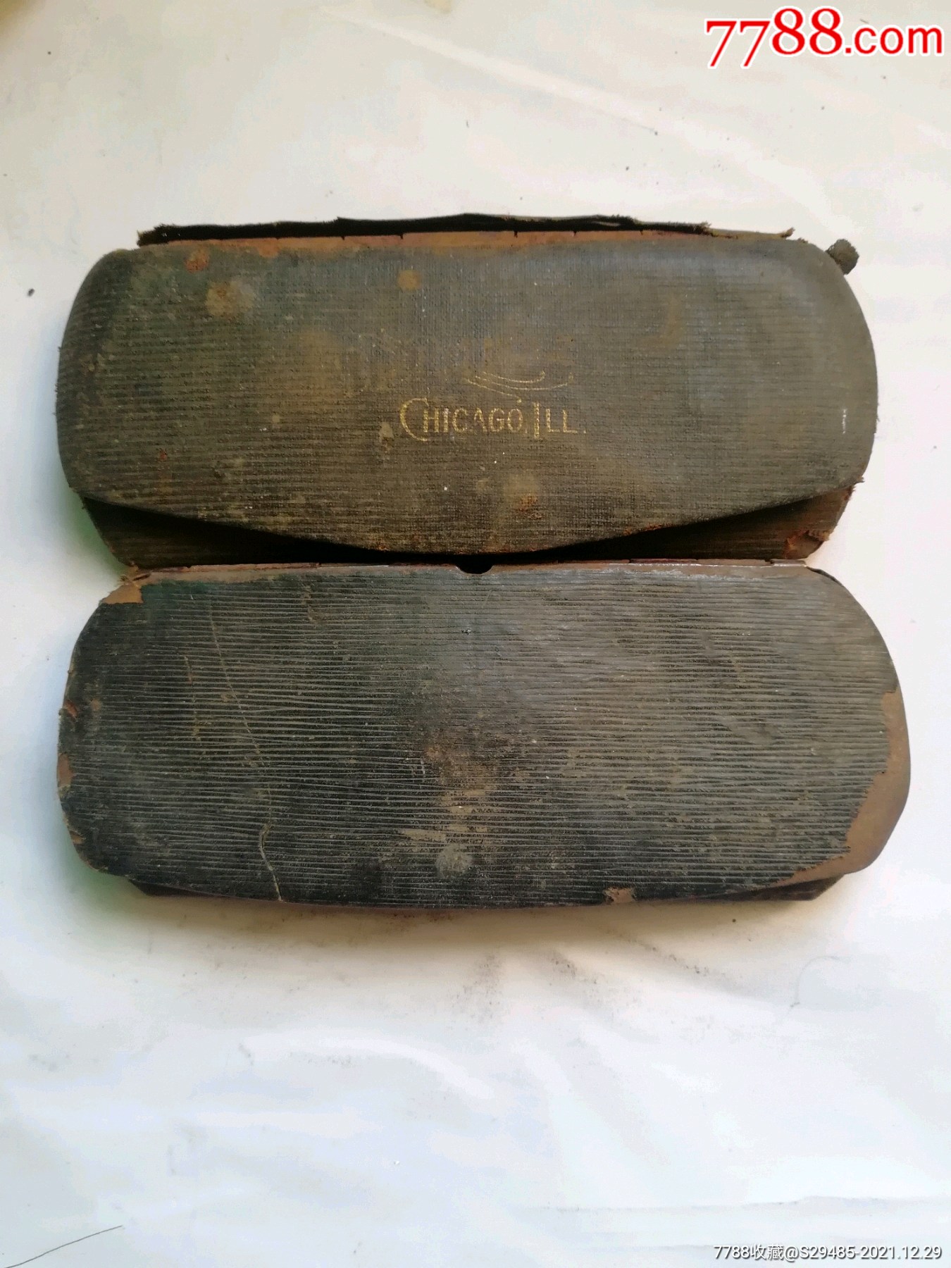 2个民国老眼镜盒