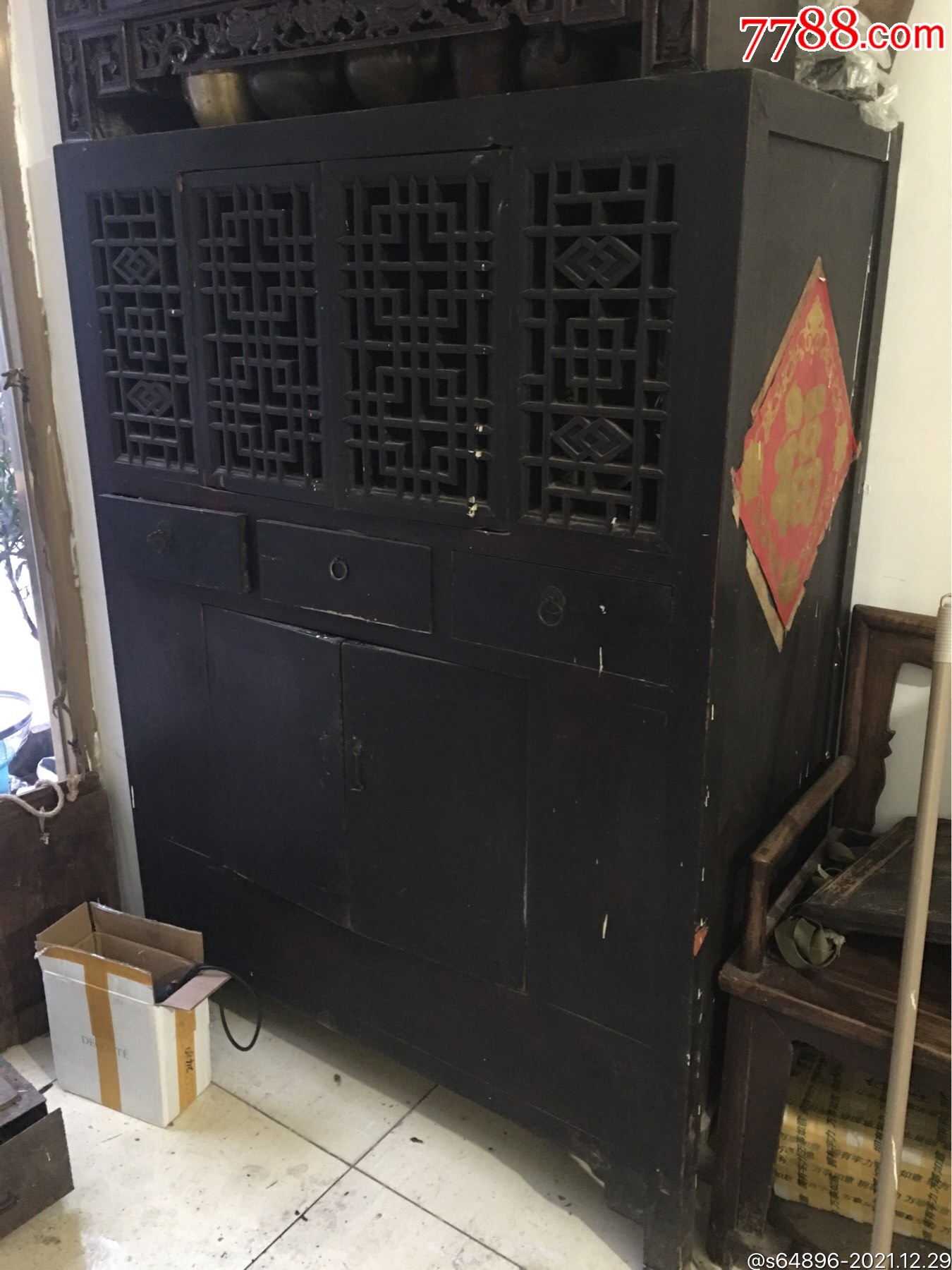 清代美工老书柜-价格:6800元-se84614369-木柜/木橱-零售-7788收藏__收藏热线