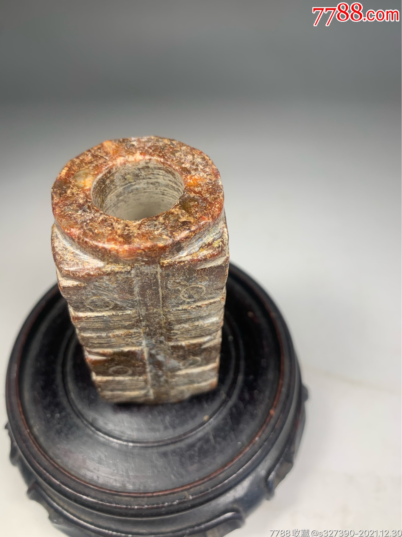 老玉红山文化良渚文化高古玉玉琮_价格120元_第1张_7788收藏__收藏