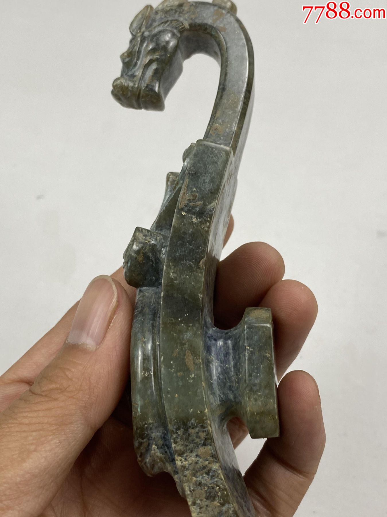 龙纹玉带钩!-价格:4888元-se84627495-和田玉-零售-7788钱币网