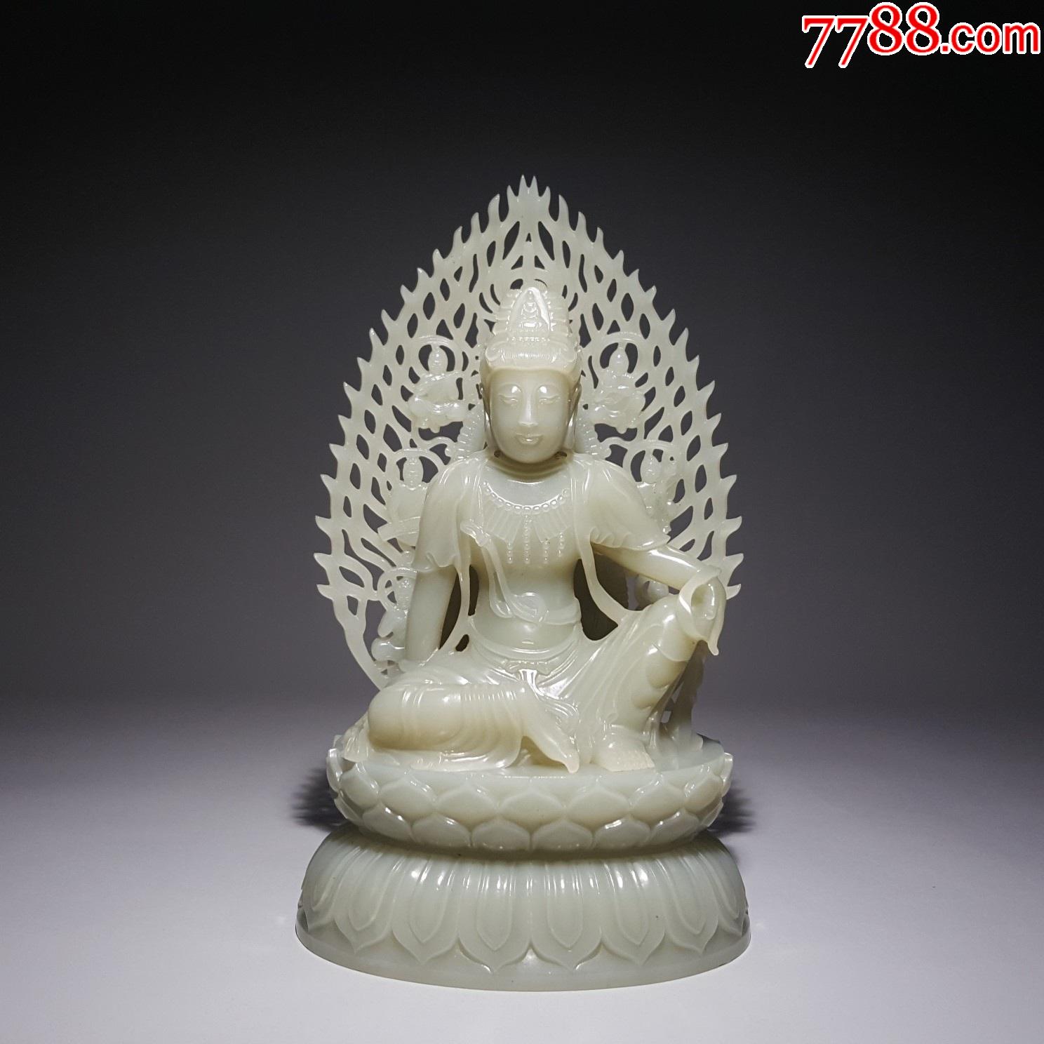 和田玉观音坐像