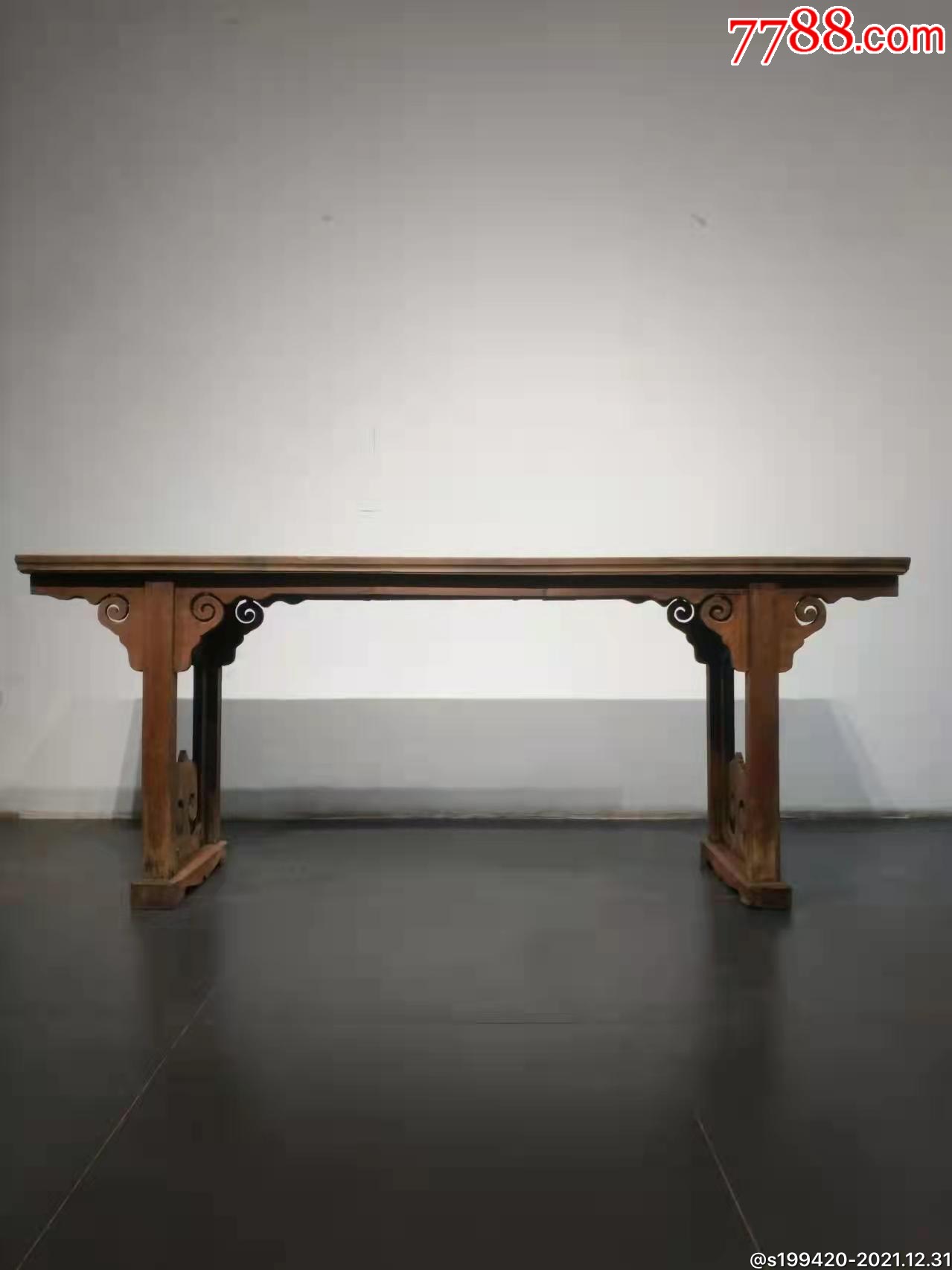 明代楠木独面书案做工精典秀气保存完整长216宽535高85