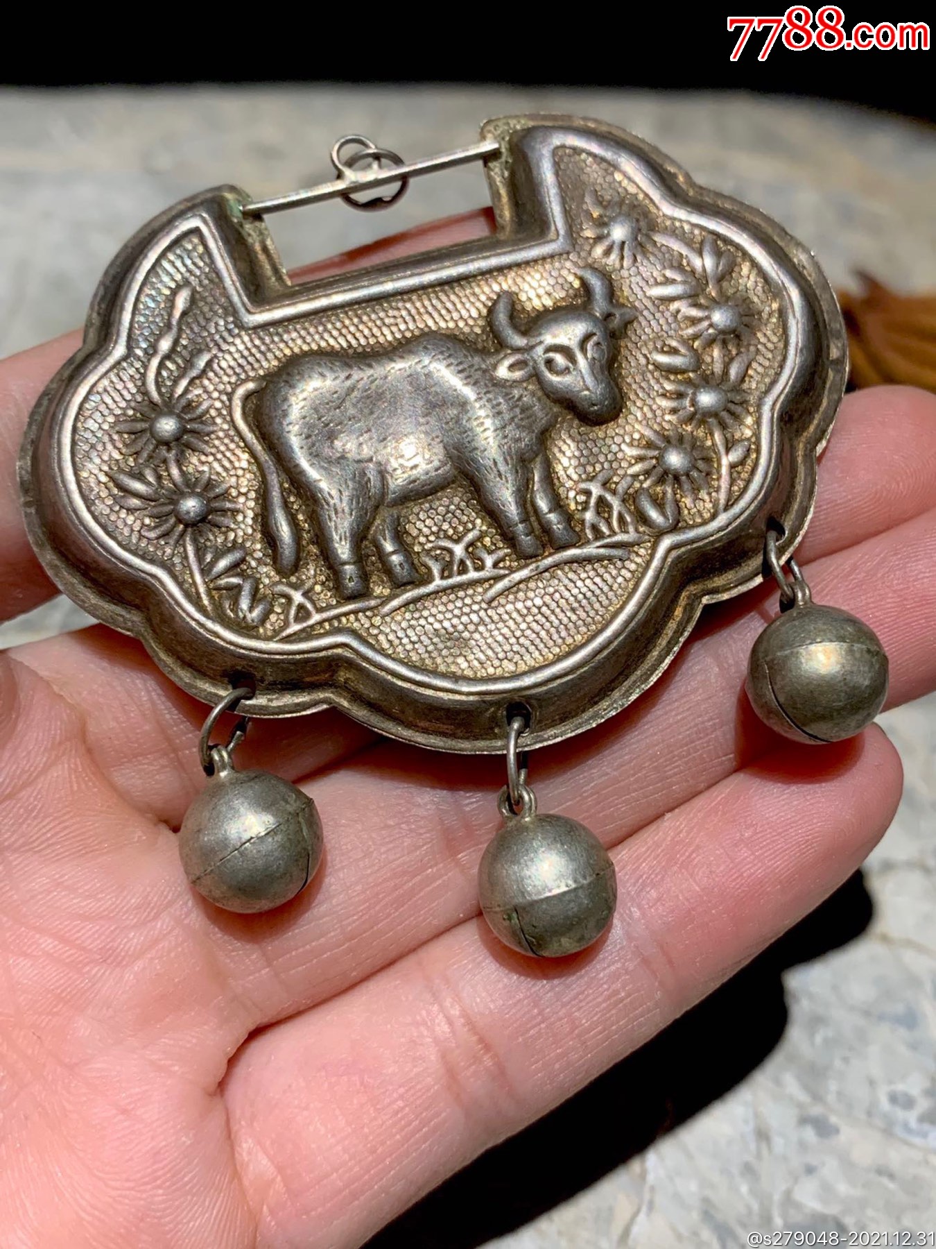 清代纯银长命锁_价格588元_第1张_7788收藏__收藏热线