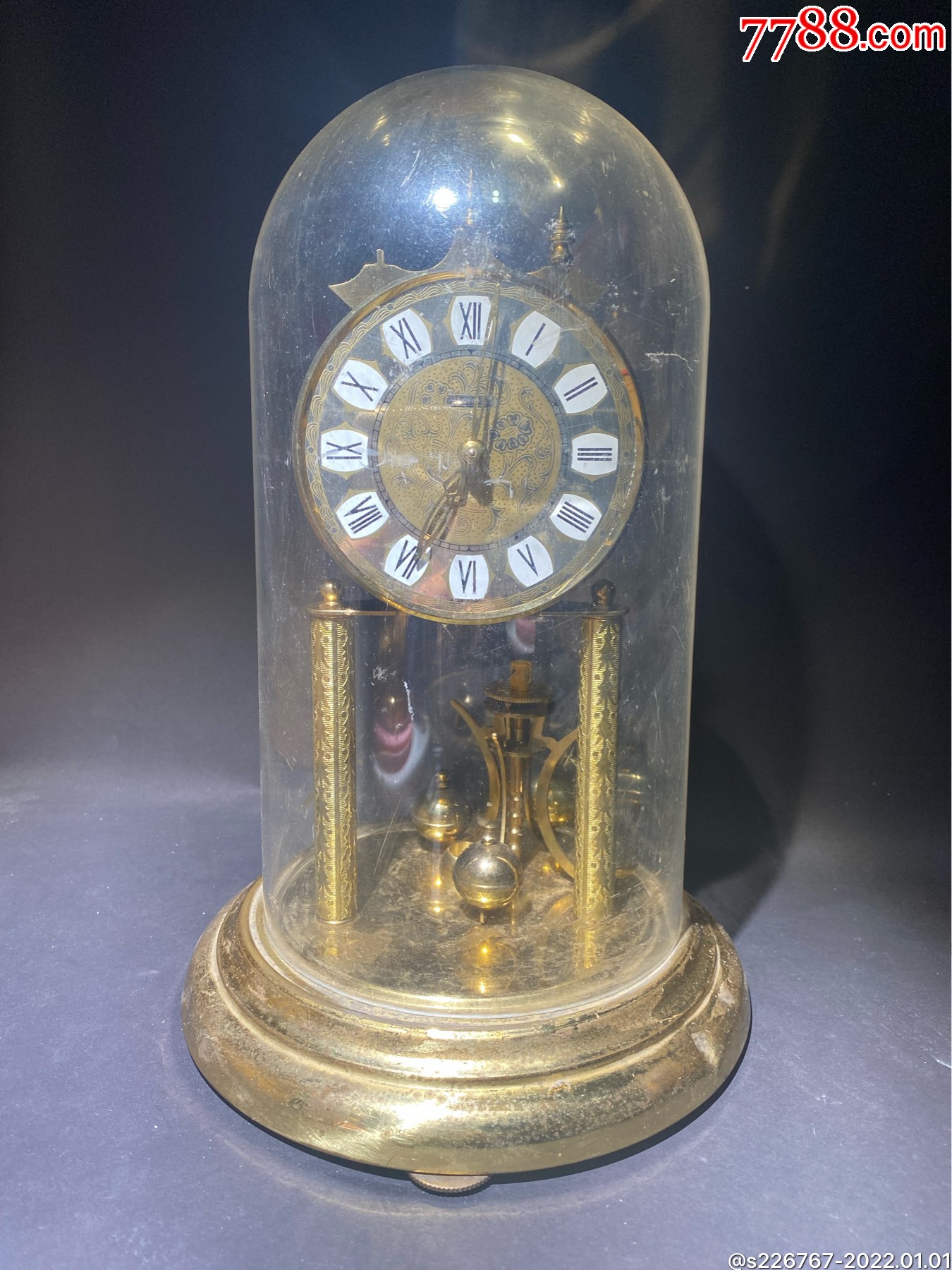 西洋古董回流德国机械坐钟摆件