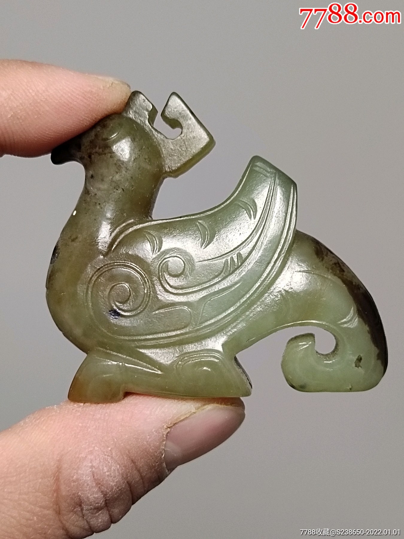 西周时期老玉鸟老玉高古玉古玉