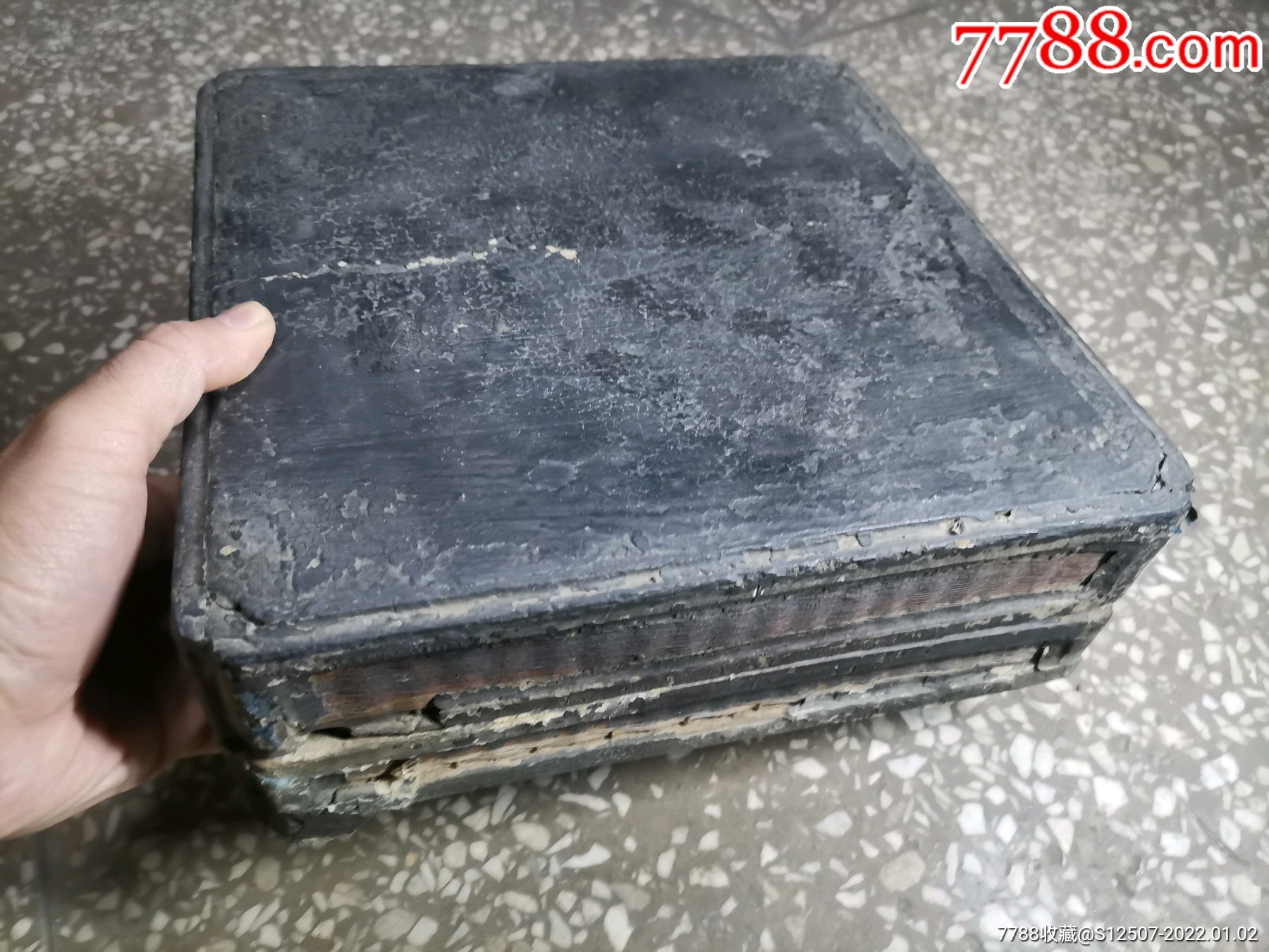 批麻灰大漆竹扒丝盒-价格:800元-se84668900-漆盒-零售-7788收藏__收藏热线