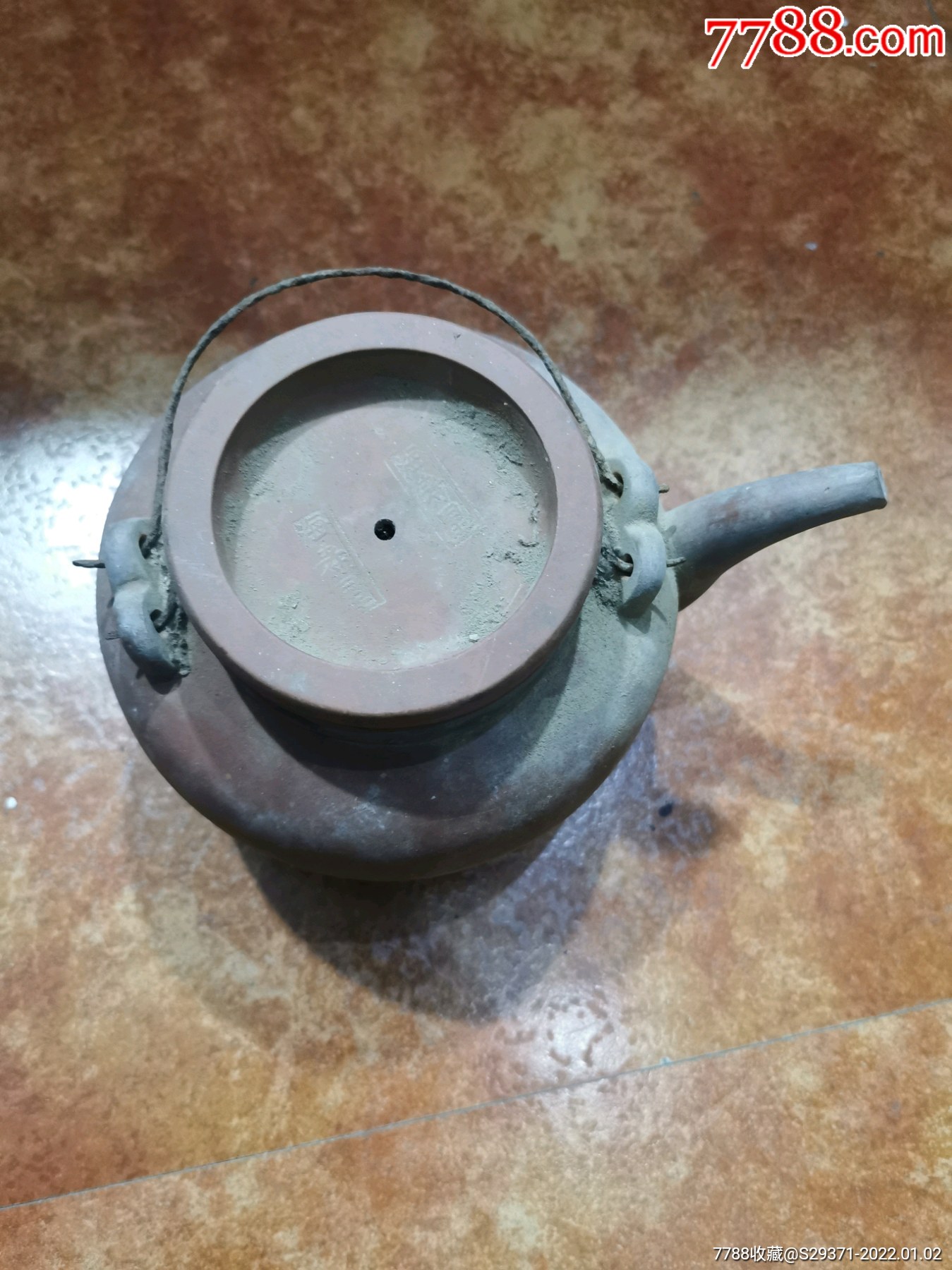 民国海寿星紫砂大壶