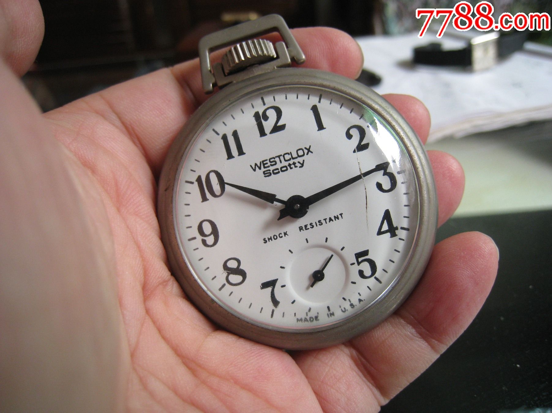 westclox美国古董怀表【手动机械】好品全原超大号_怀表/挂表_图片
