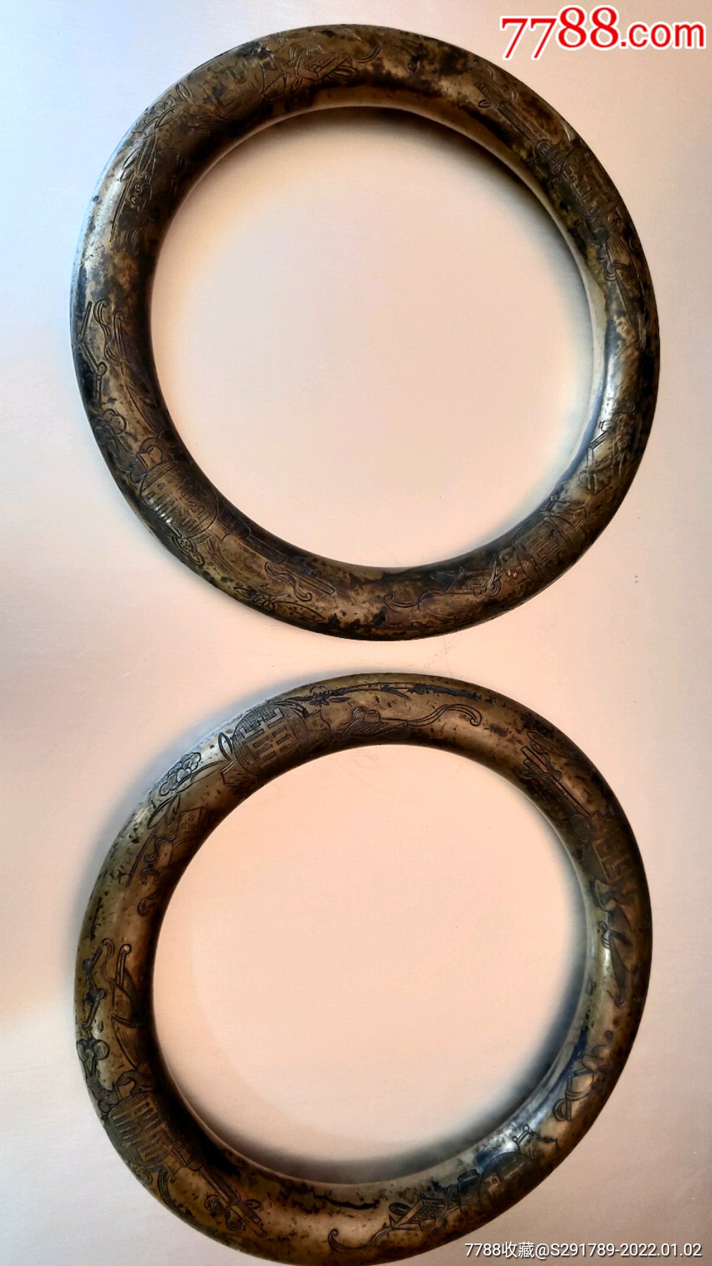 琴棋书画老铜镇纸