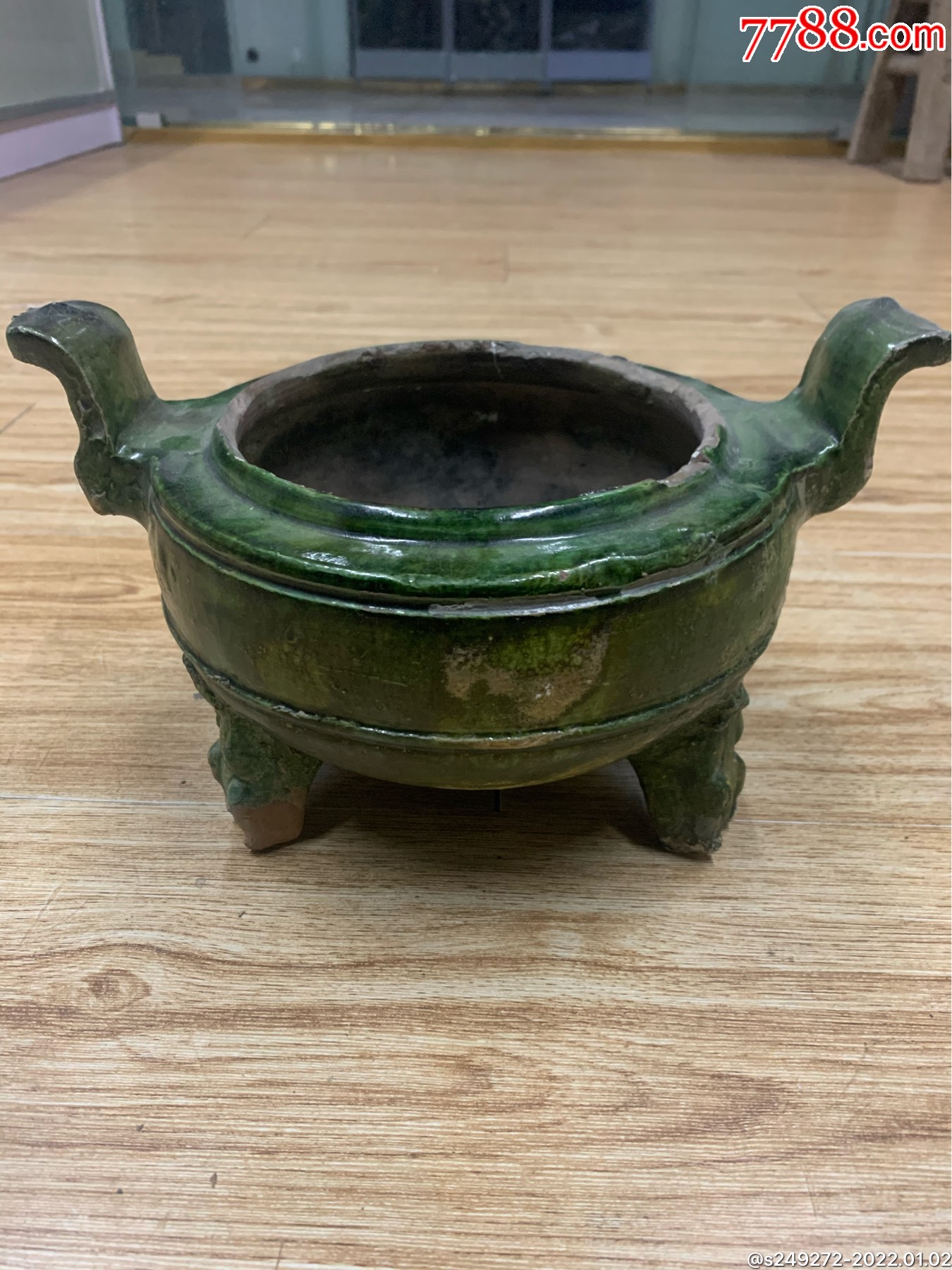 "商品>>>>99汉代绿铺首釉壶9品￥3,00099汉绿釉陶制香炉