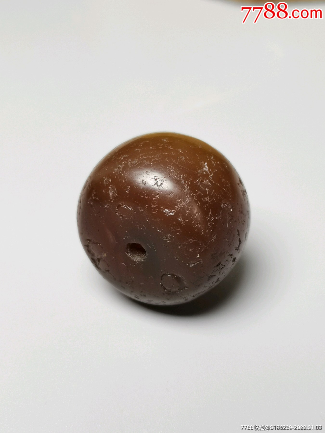 乡下收的老玛瑙糖球满风化纹传世古珠爆老沧桑规格直径25对孔1