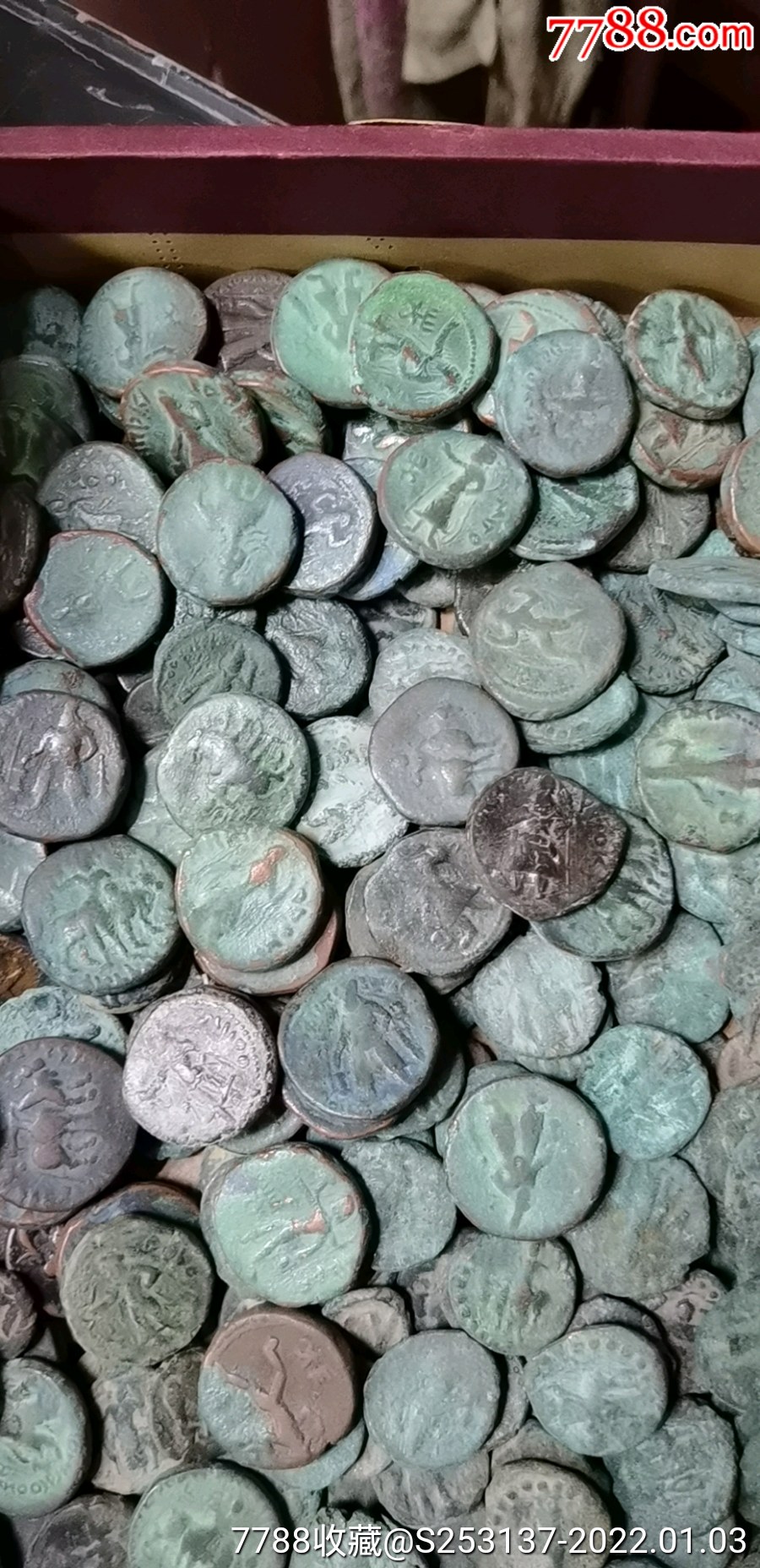 贵霜王朝铜币100枚好品相8500元