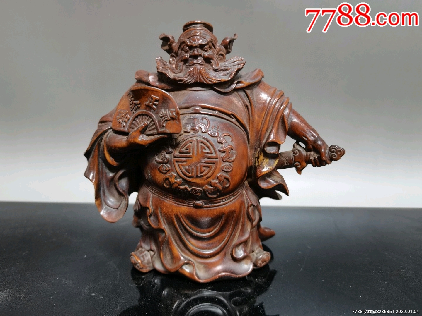 黄杨木钟馗摆件不议价