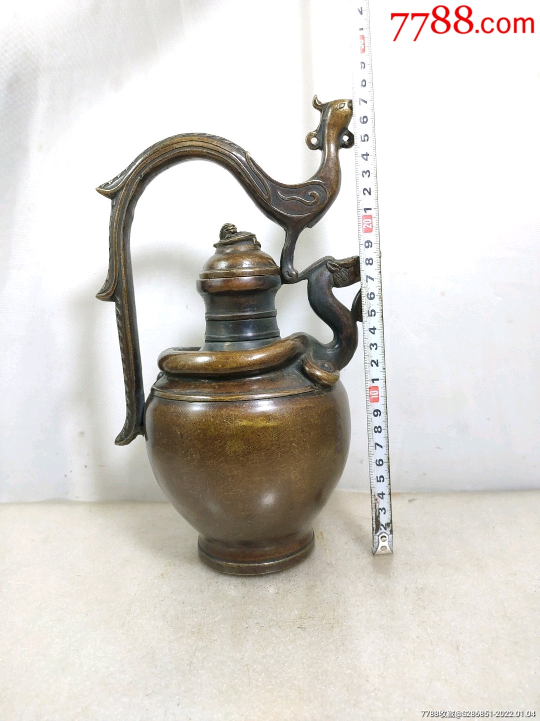 铜龙凤呈祥壶摆件.不议价_价格380元_第1张_7788收藏__收藏热线