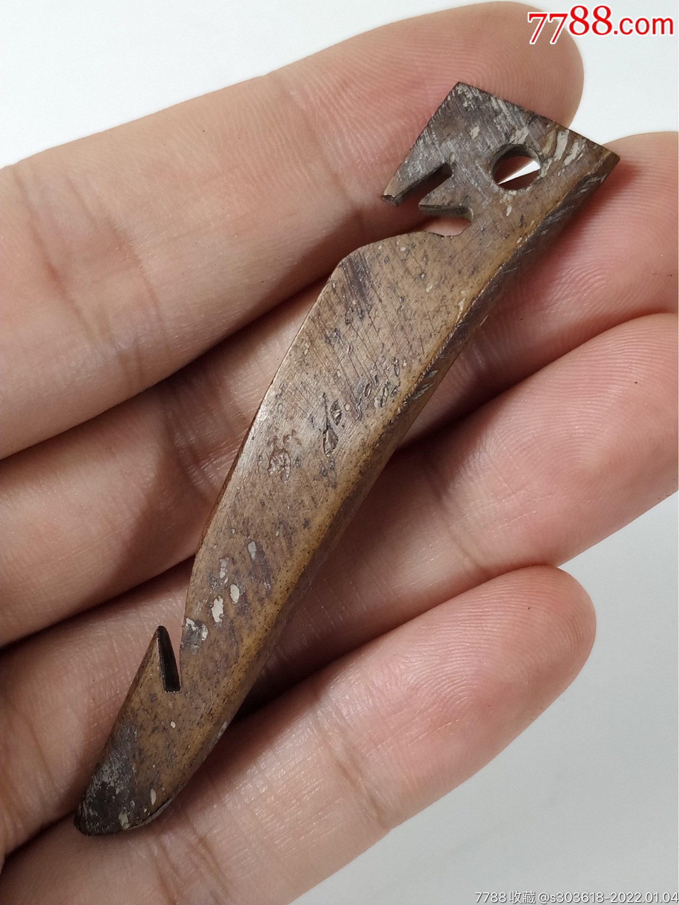 品名老骨雕骨针