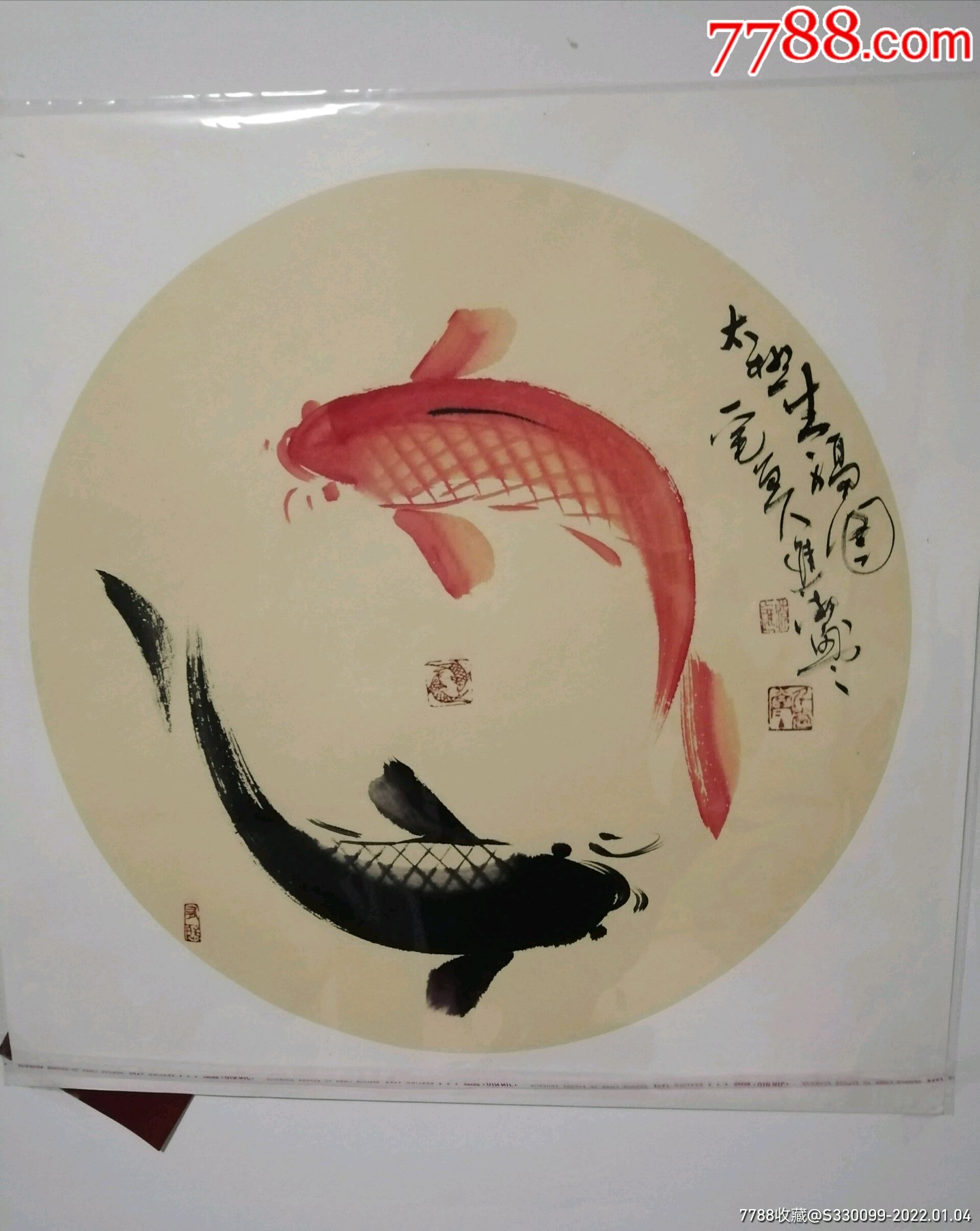 画家杨大伟春晚太极鱼图片