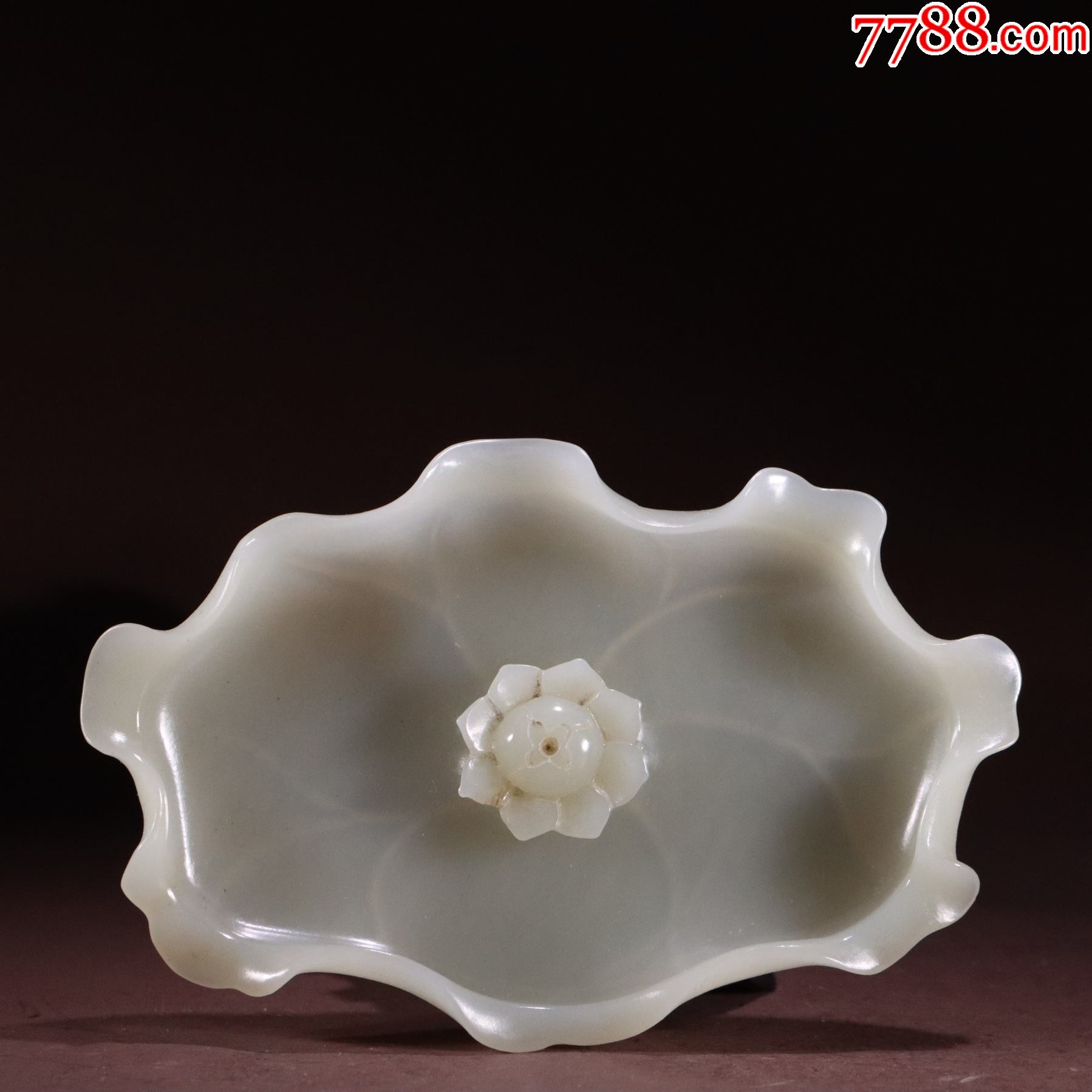 和田玉荷叶香插