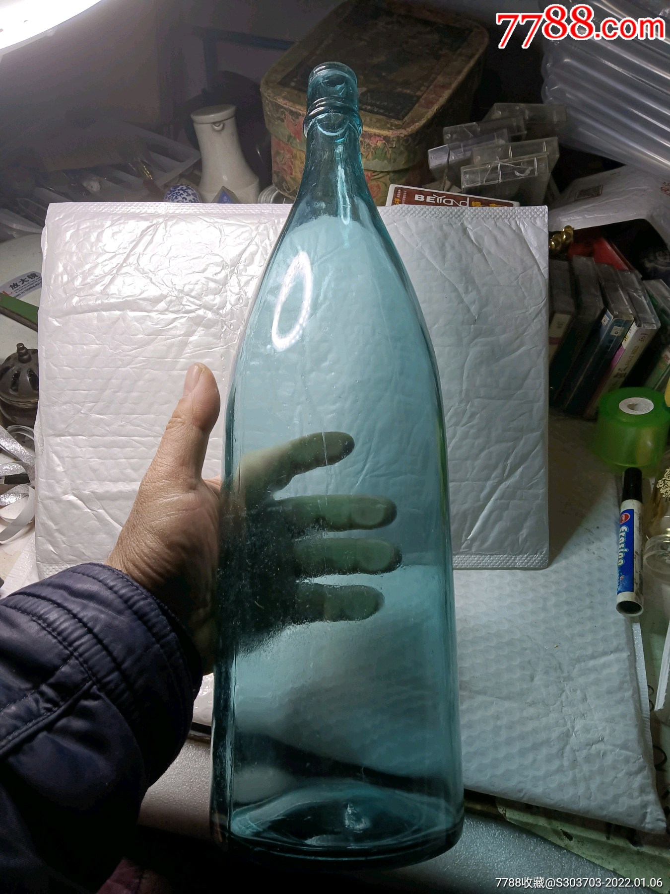 民国老琉璃瓶老酒瓶