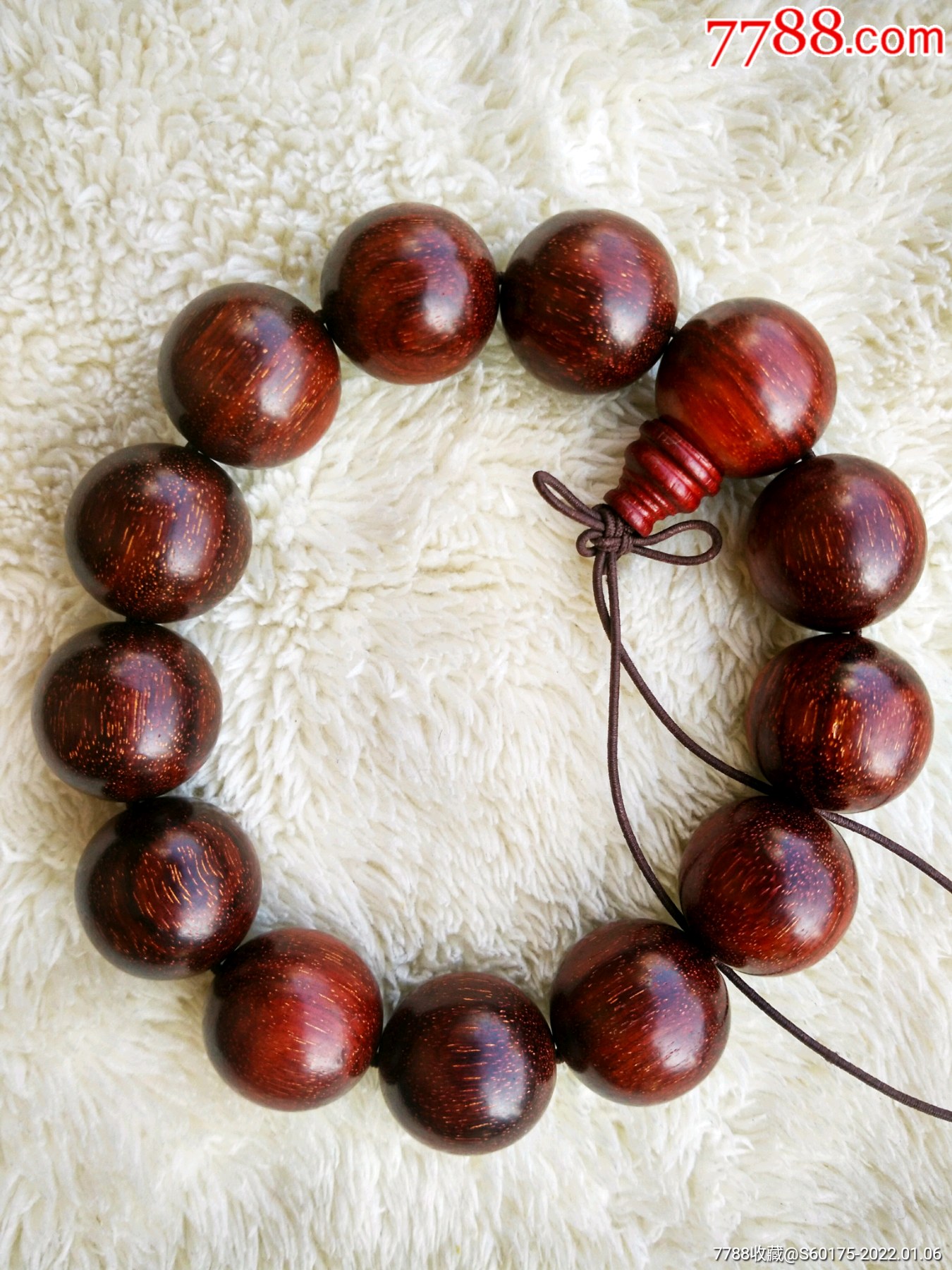 血檀18mm金星佛珠木手串_价格28元【我爱我藏】_第1张_7788收藏__收藏