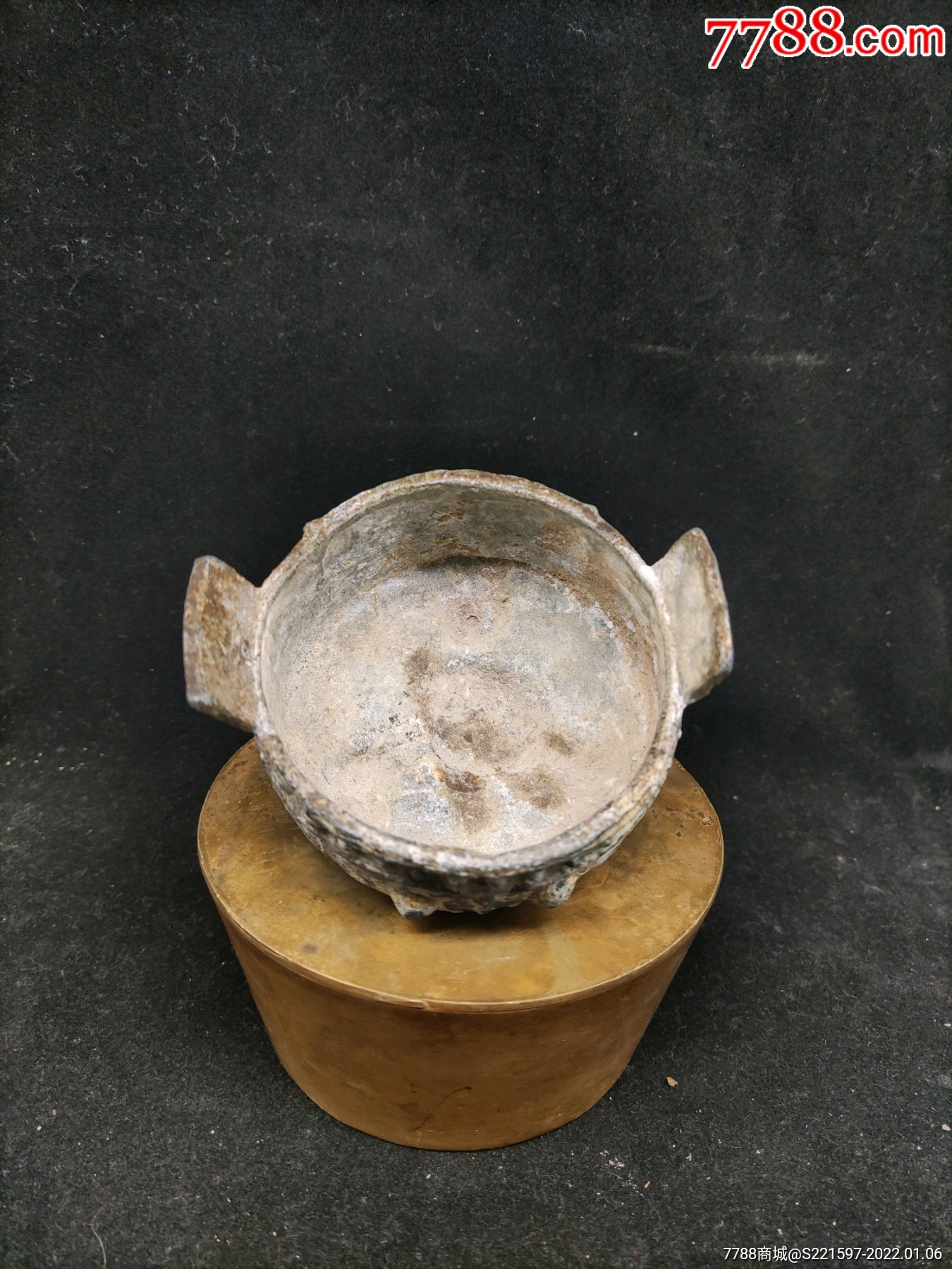 宋代满工锡制香炉,厚重,精工,有修!_锡壶/锡器_第2张_7788陶器收藏