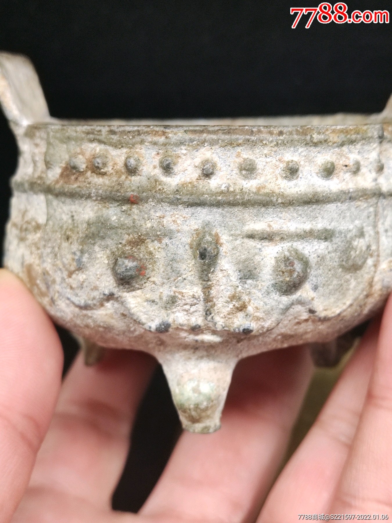 宋代满工锡制香炉,厚重,精工,有修!_锡壶/锡器_第4张_7788陶器收藏