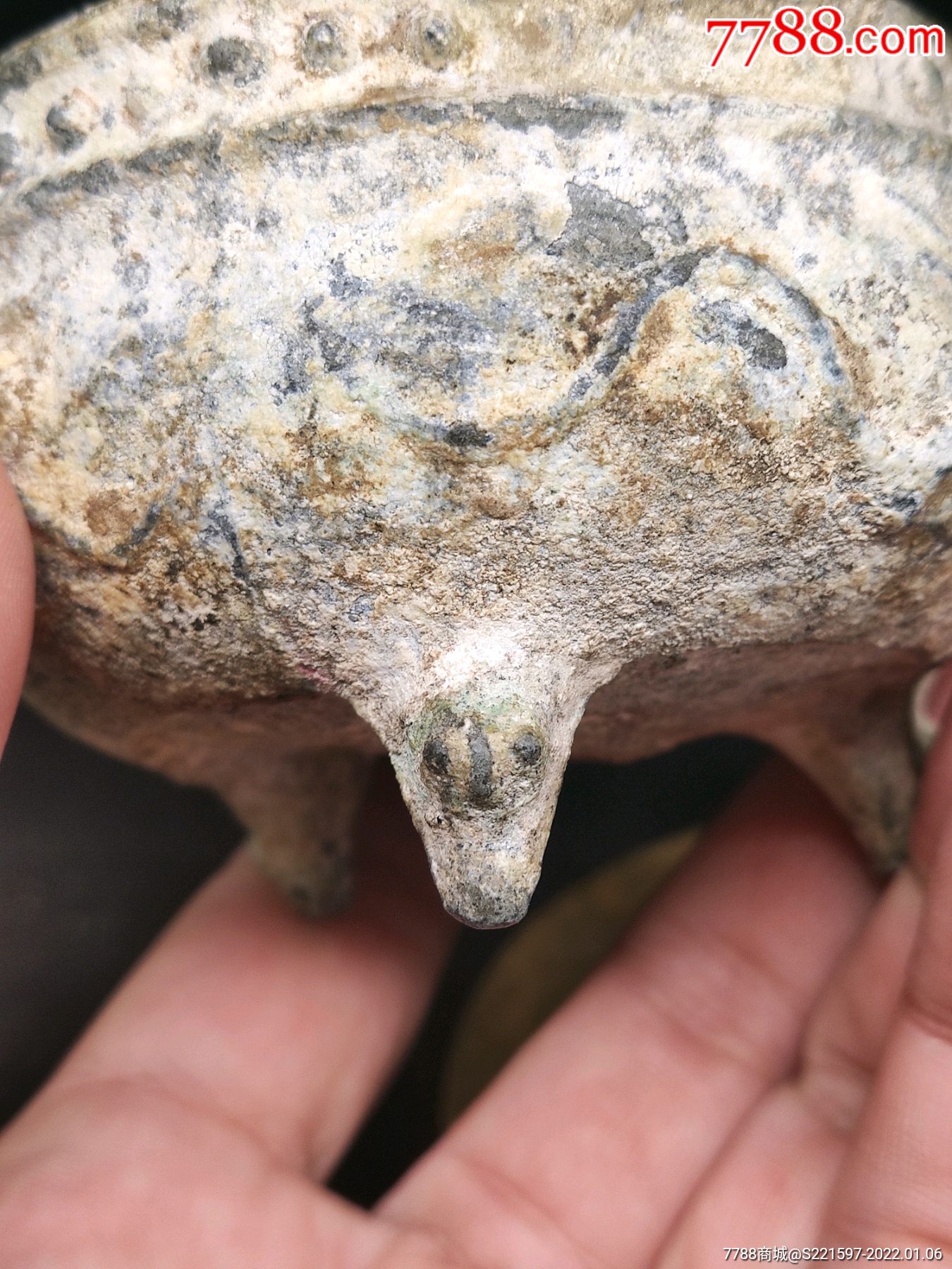 宋代满工锡制香炉,厚重,精工,有修!_锡壶/锡器_第6张_7788陶器收藏