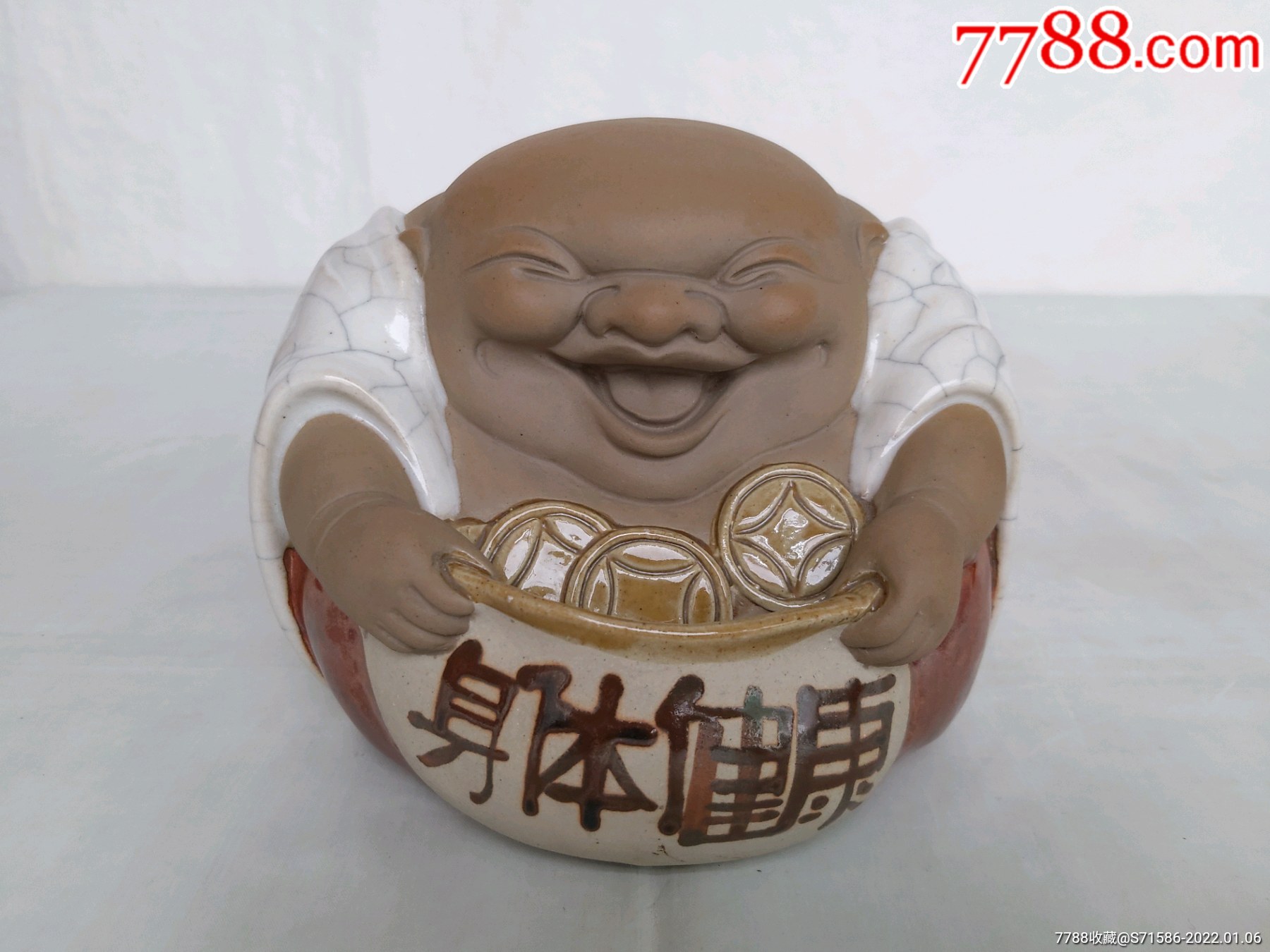 5品99石灣窯大師封偉民生肖蛇限量精品(福壽康寧)￥3,80010品99